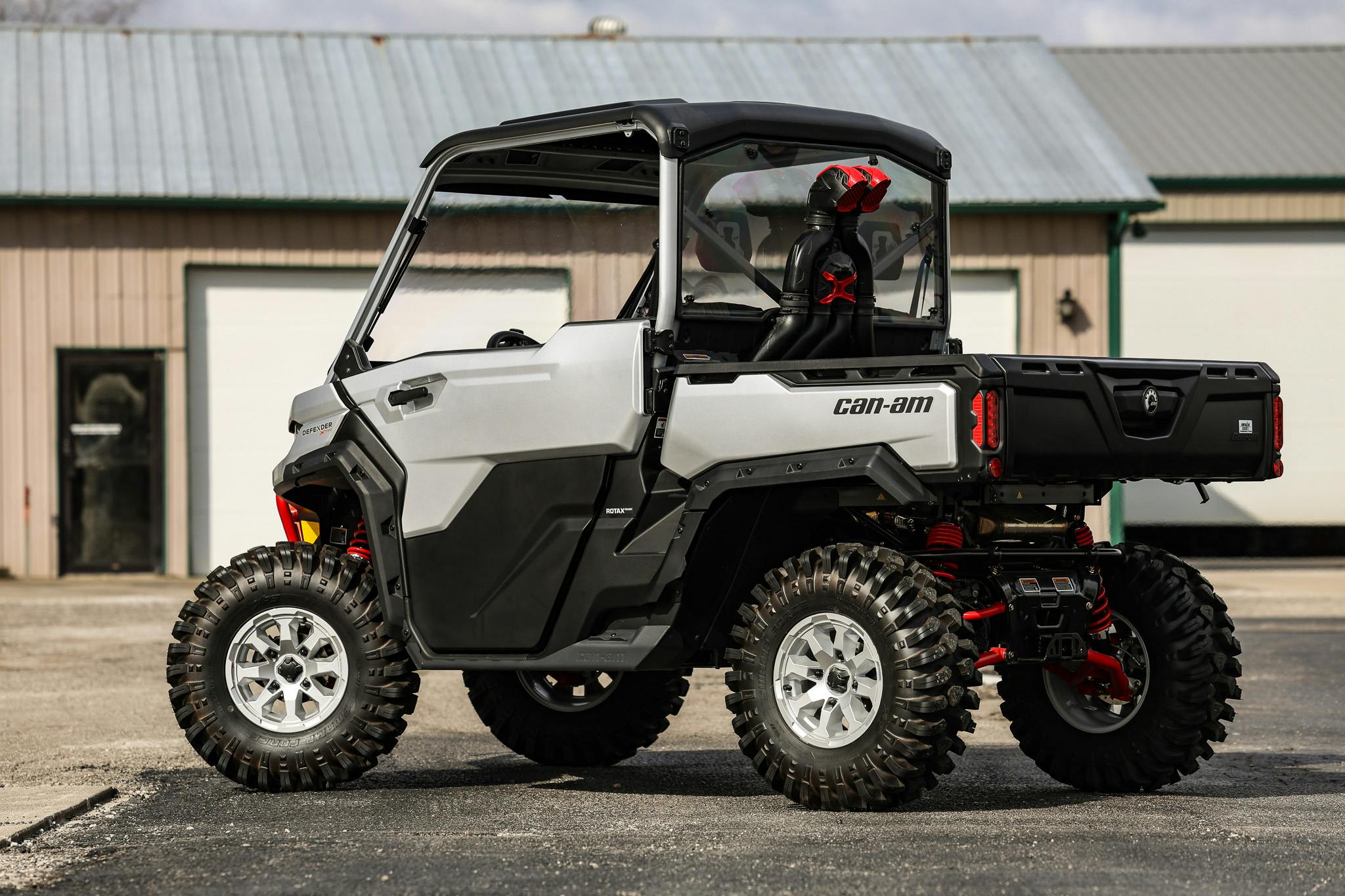 2024 Can-Am Defender HD10 XMR driver rear 3/4