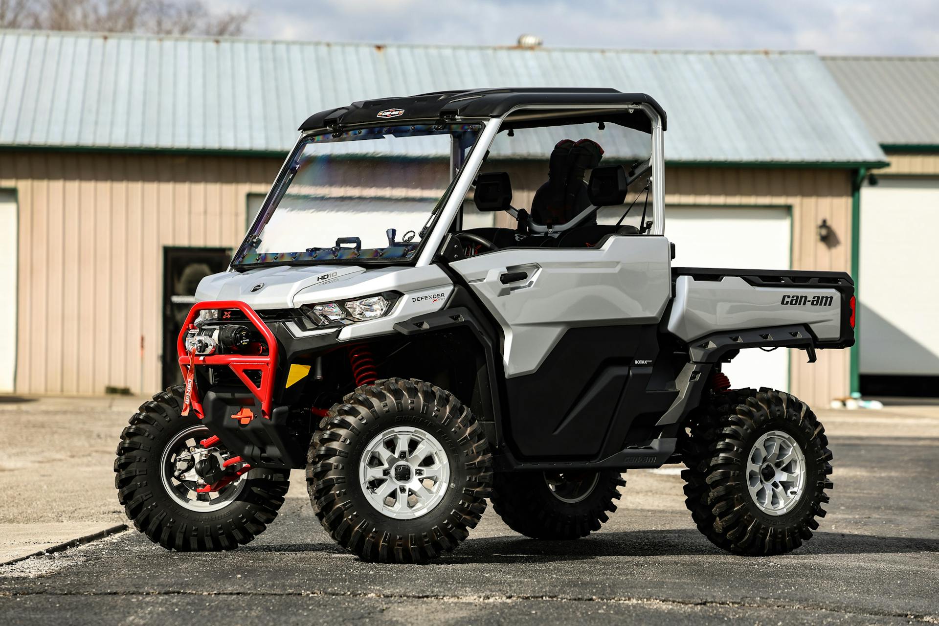 2024 Can-Am Defender HD10 XMR driver front 3/4 wide
