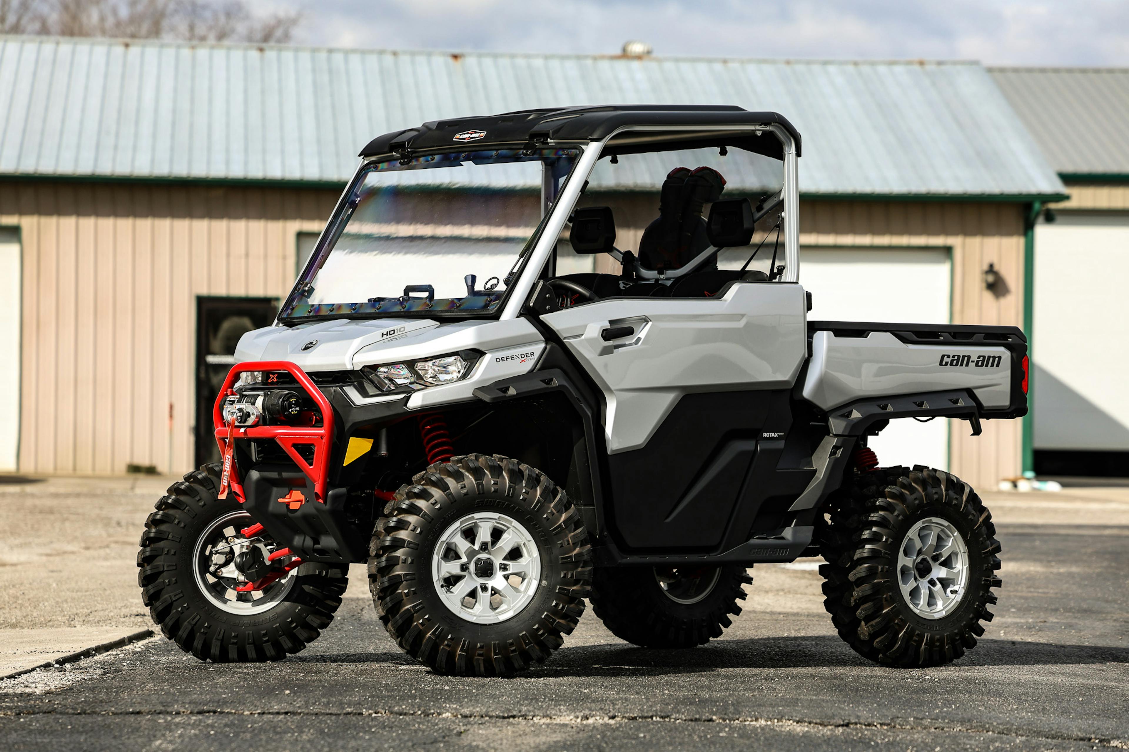 2024 Can-Am Defender HD10 XMR driver front 3/4 wide