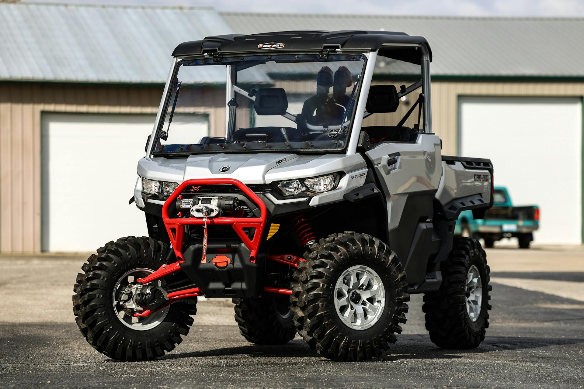 2024 Can-Am Defender HD10 XMR driver front 3/4