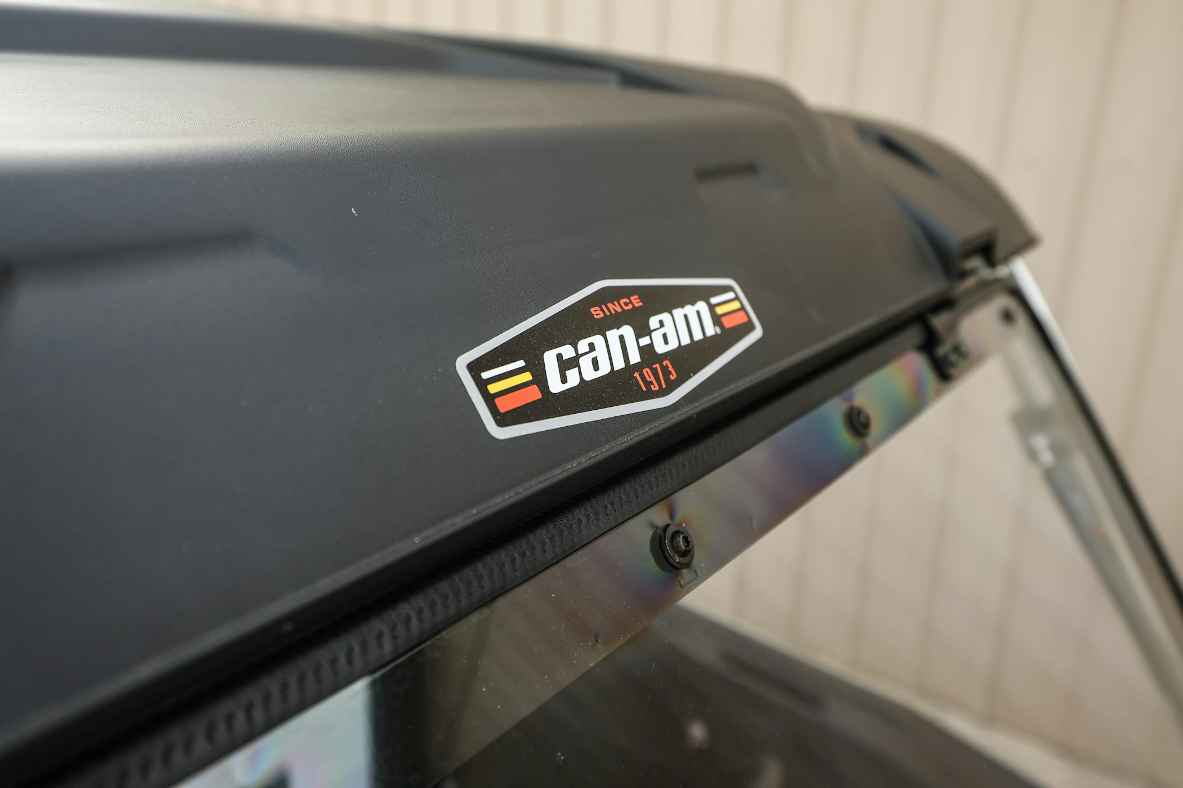 2024 Can-Am Defender HD10 XMR roof badge detail