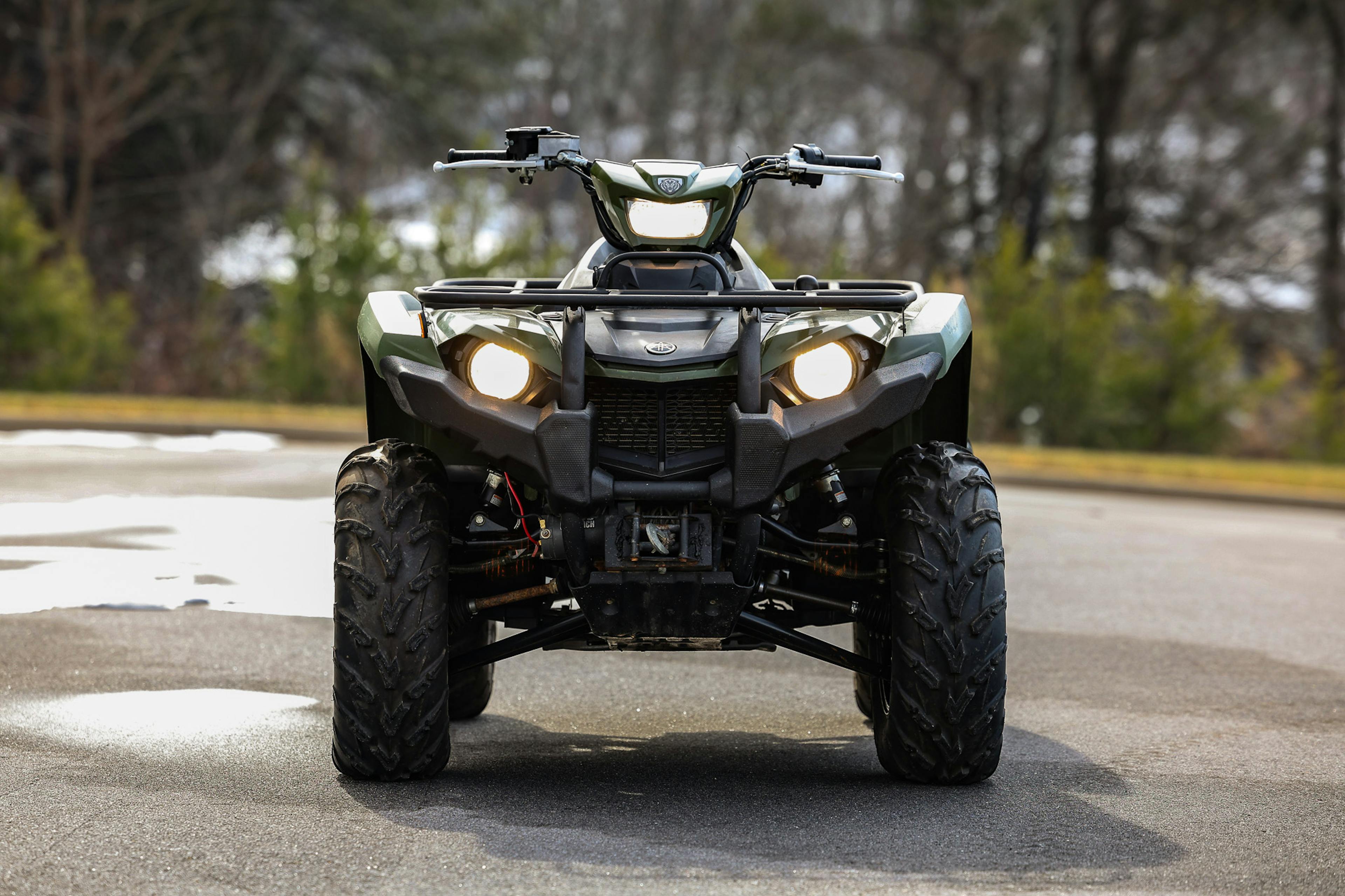 2021 Yamaha Kodiak 450 front straight on 