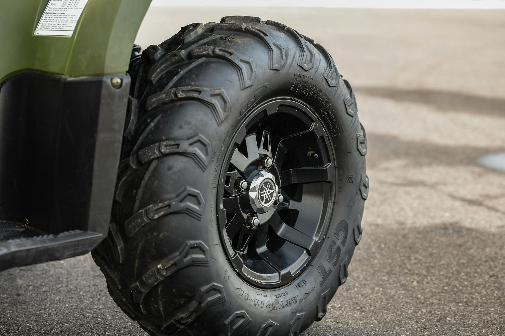 2021 Yamaha Kodiak 450 driver rear tire