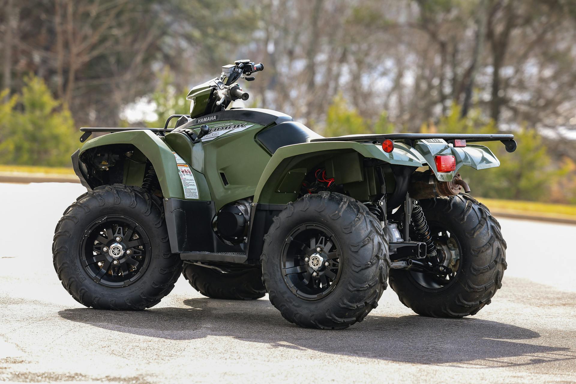 2021 Yamaha Kodiak 450 rear 3/4 driver wide