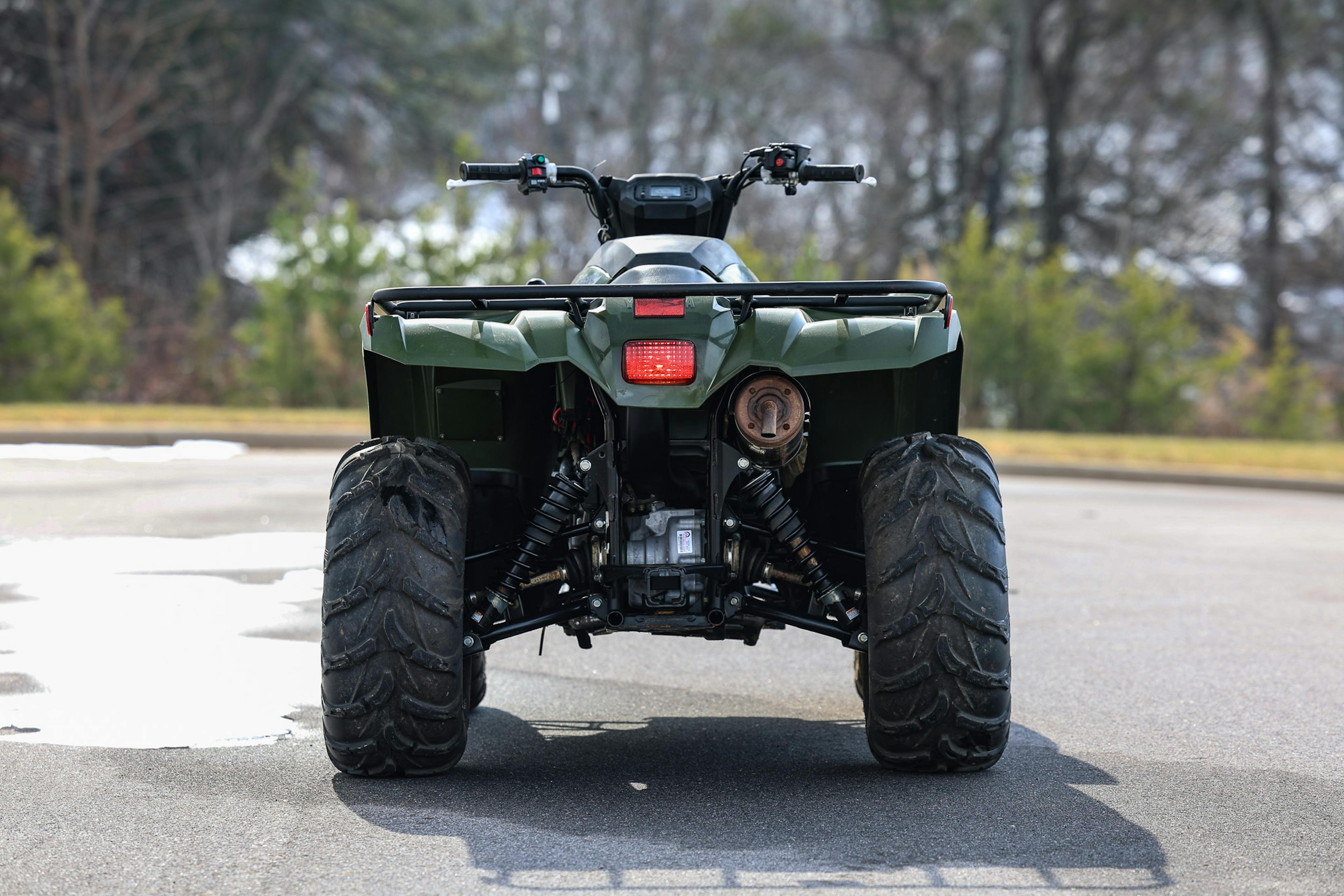 2021 Yamaha Kodiak 450 rear straight