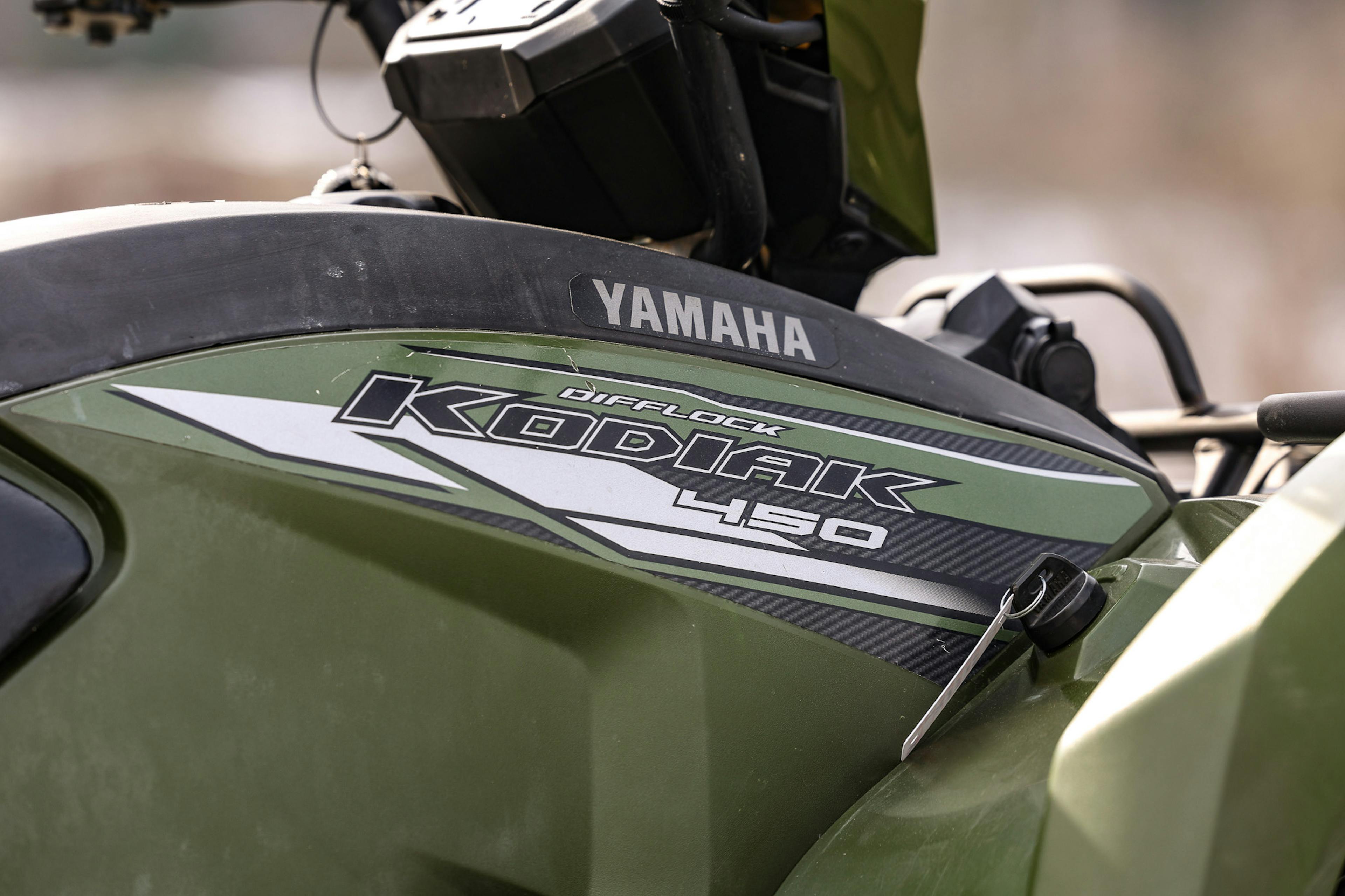 2021 Yamaha Kodiak 450 passenger side decal/key