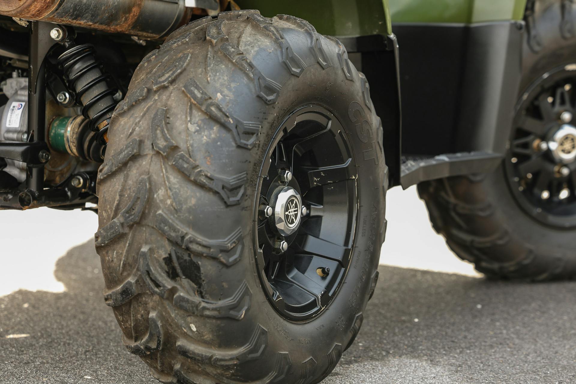 2021 Yamaha Kodiak 450 passenger rear tire