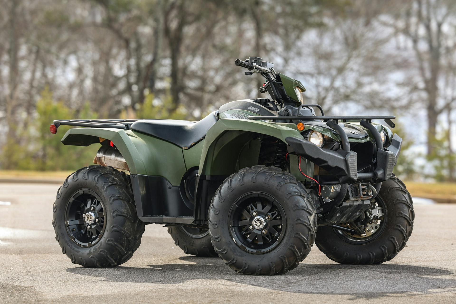 2021 Yamaha Kodiak 450 passenger front 3/4 wide