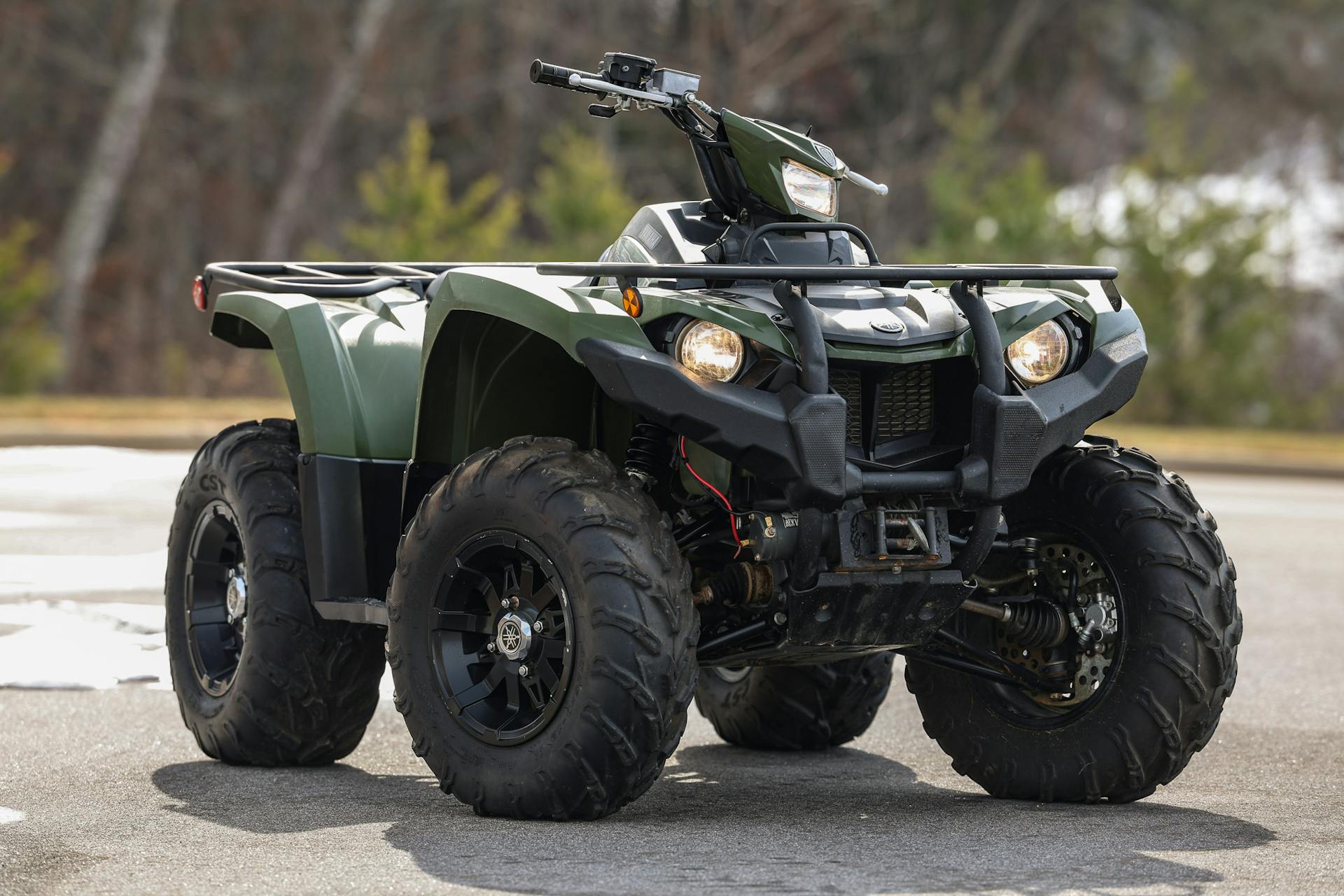 2021 Yamaha Kodiak 450 passenger front 3/4 narrow