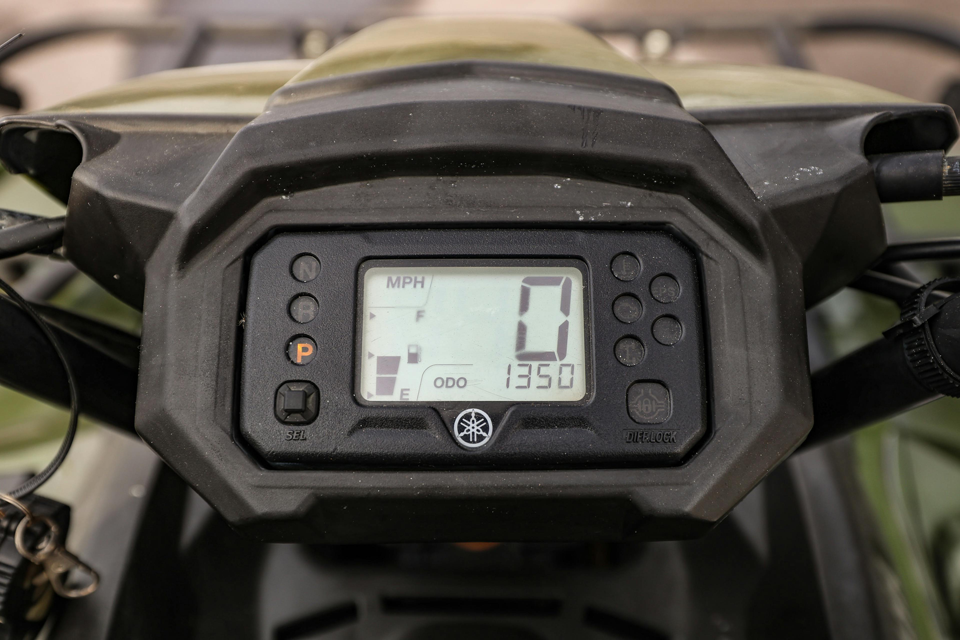 2021 Yamaha Kodiak 450 odometer