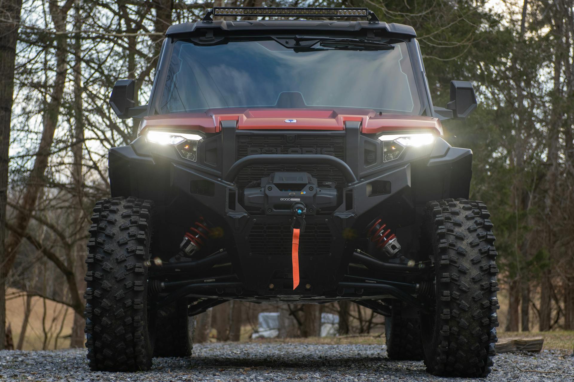 2024 Polaris Xpedition ADV Northstar  front close lights on 