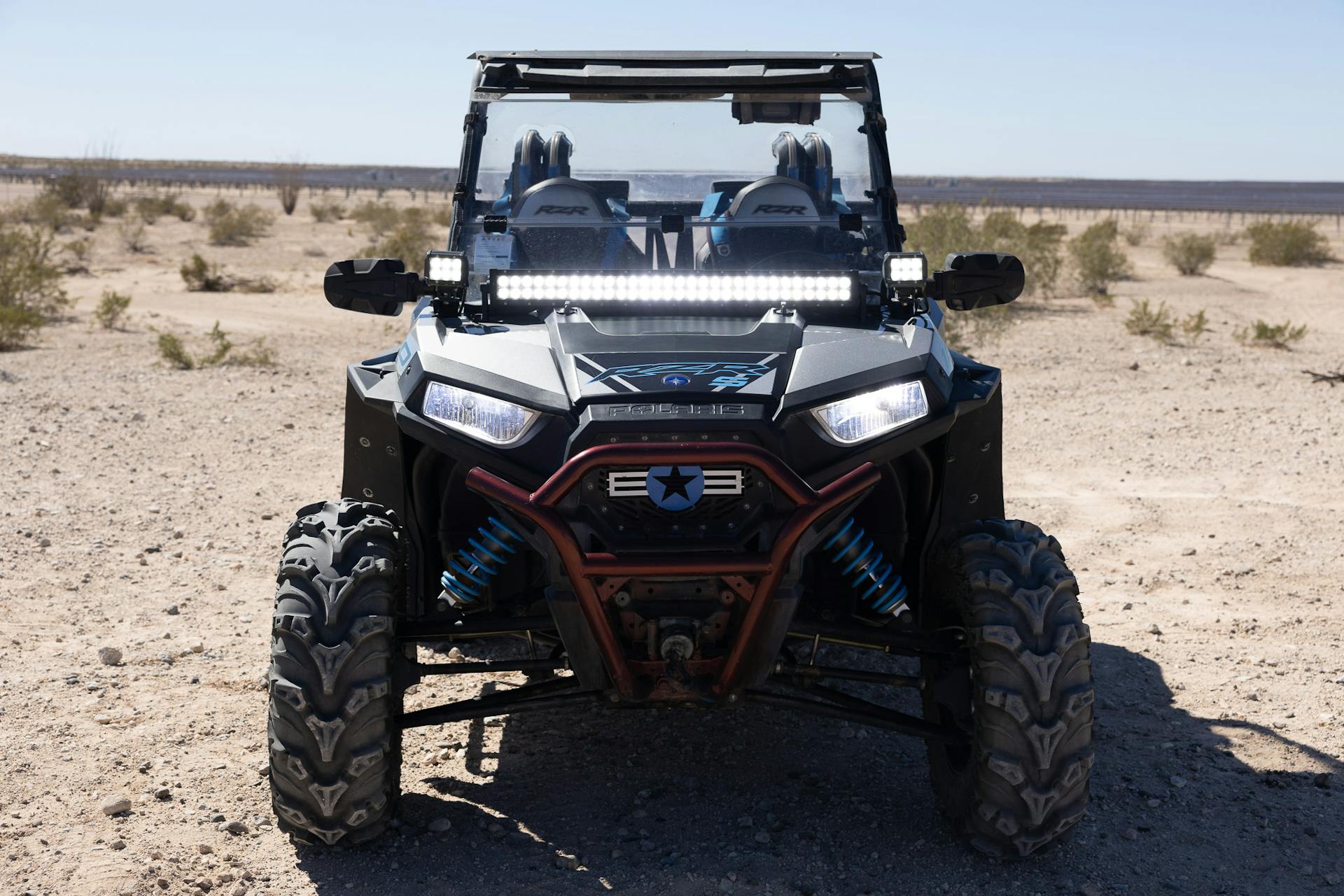 2020 Polaris RZR 1000S EPS straight on lights on