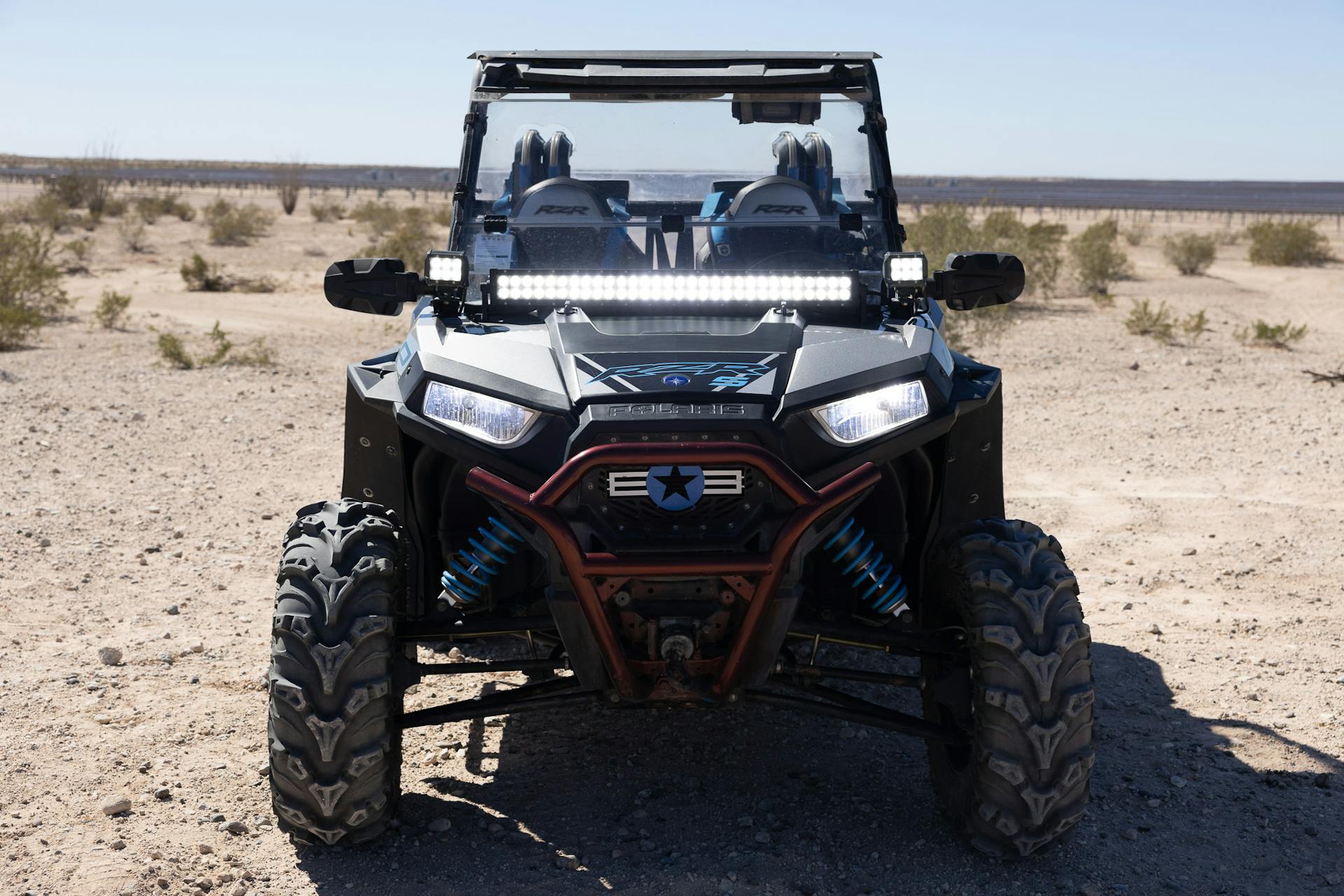 2020 Polaris RZR 1000S EPS straight on lights on