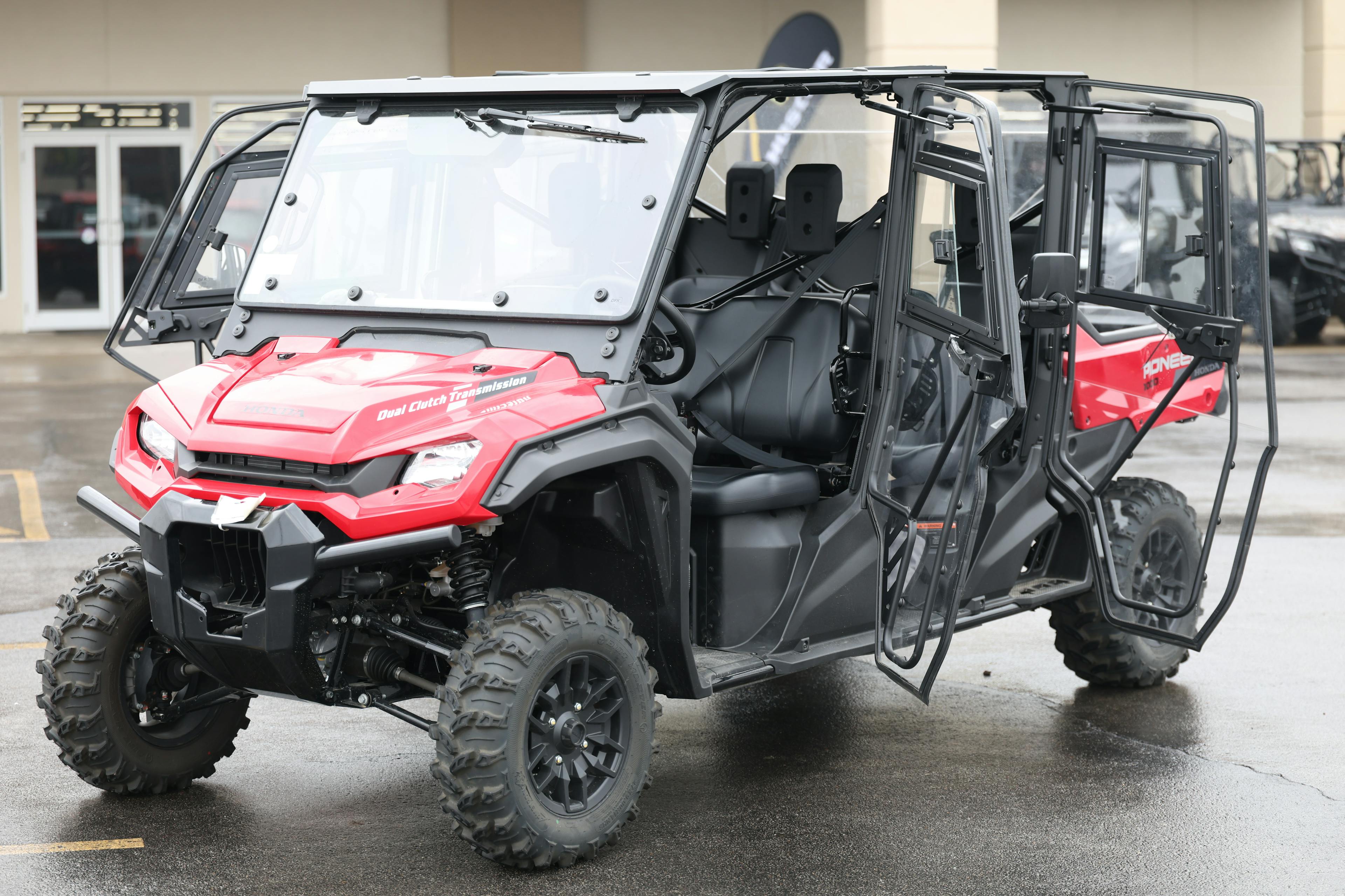 2024 Honda Pioneer 1000-6 DLX driver front 3/4 doors open