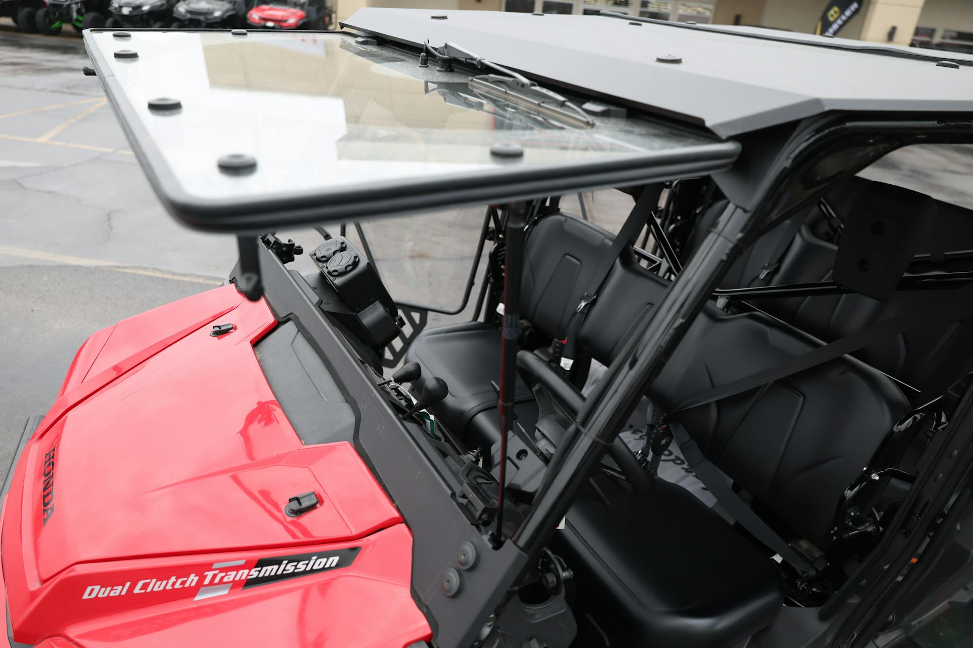 2024 Honda Pioneer 1000-6 DLX windshield up