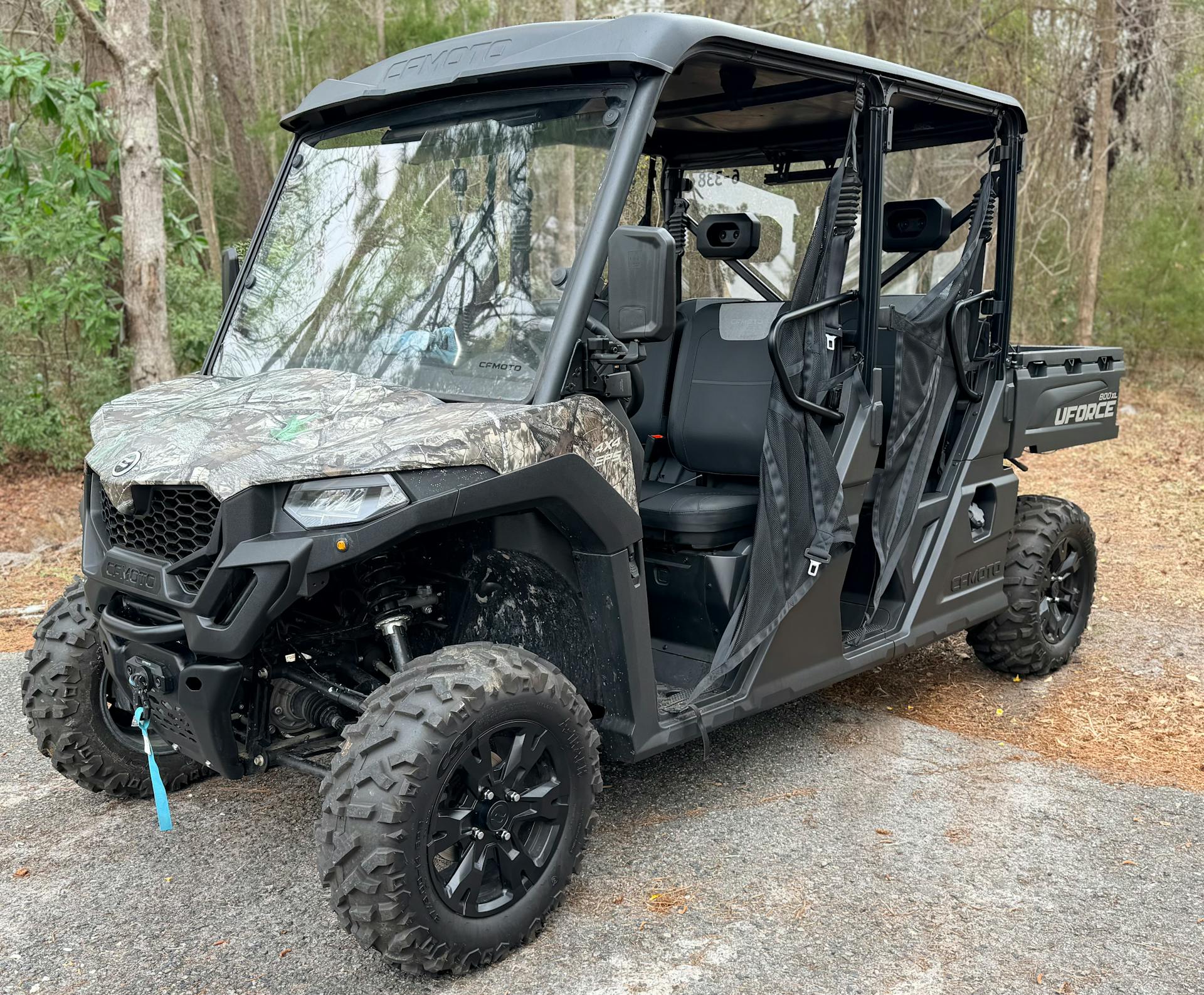 2025 CFMoto UForce 800 XL front 3/4 driver wide