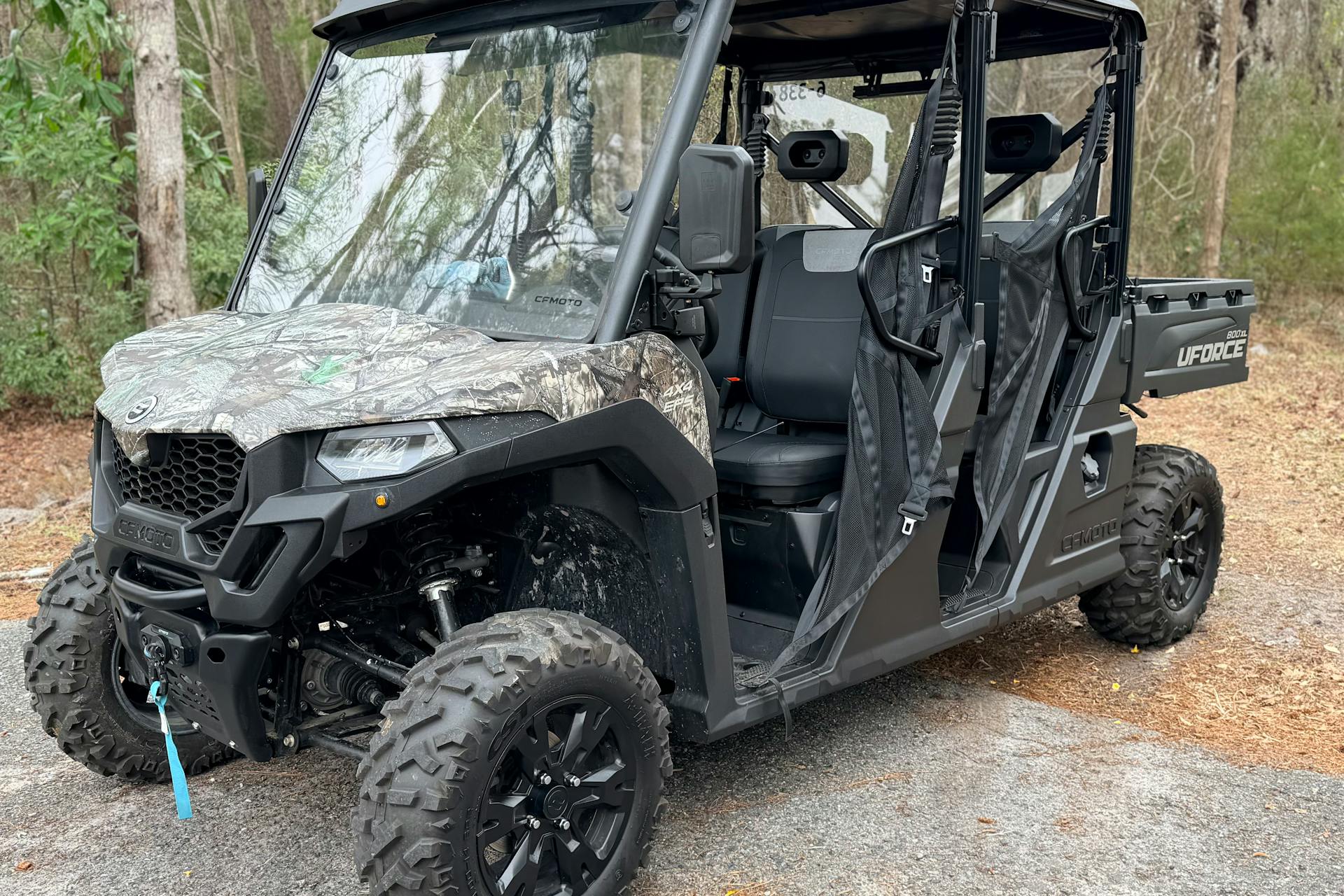 2025 CFMoto UForce 800 XL front 3/4 driver wide