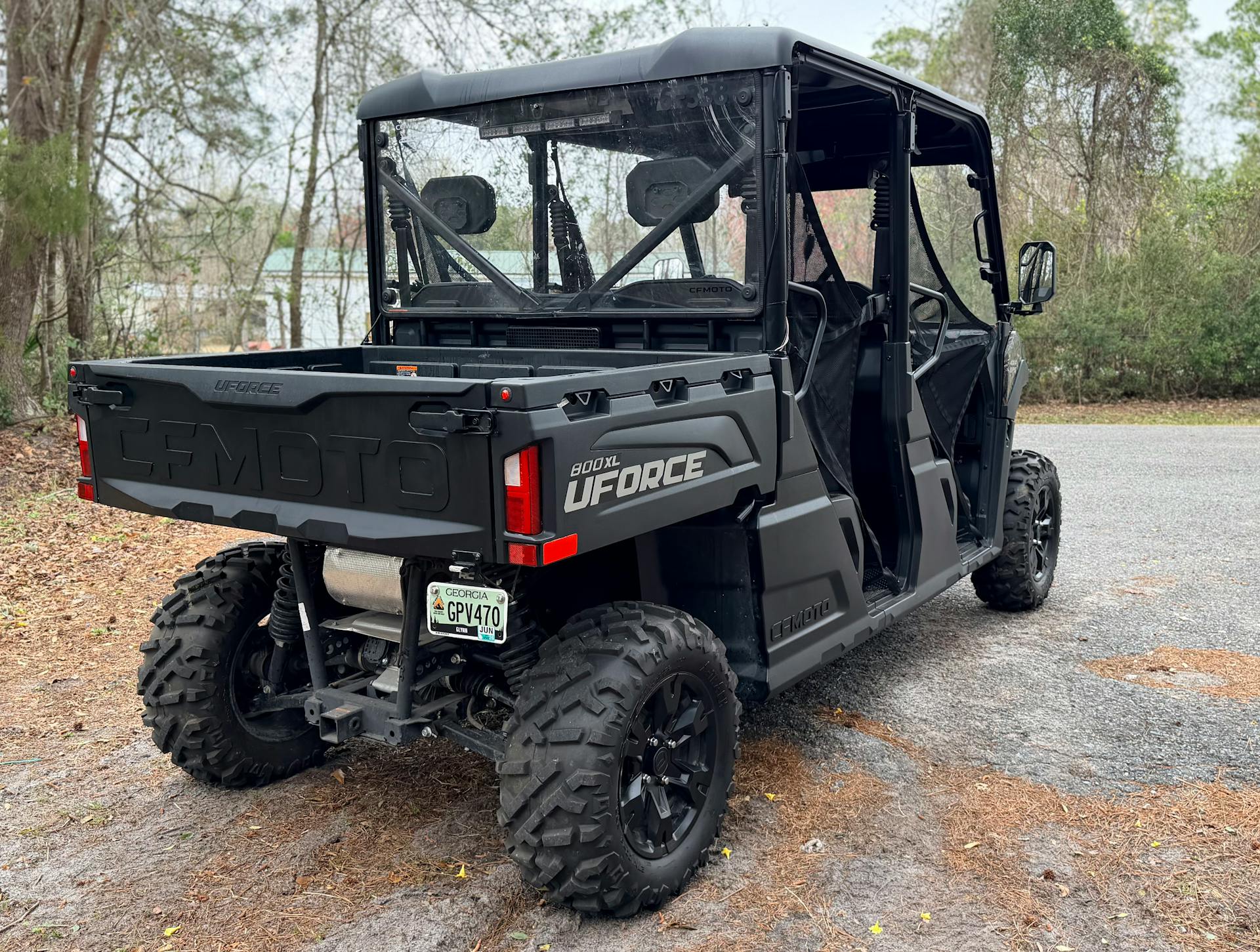 2025 CFMoto UForce 800 XL passenger rear 3/4