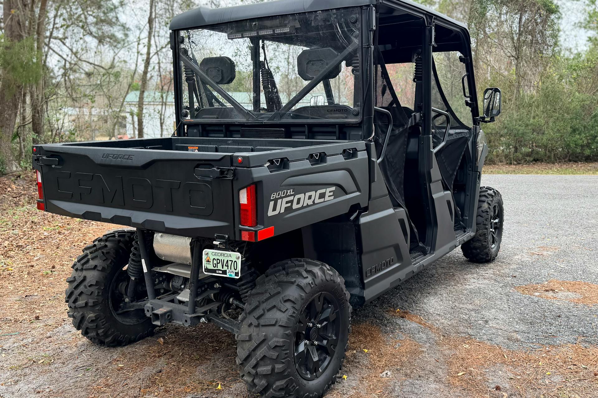 2025 CFMoto UForce 800 XL passenger rear 3/4