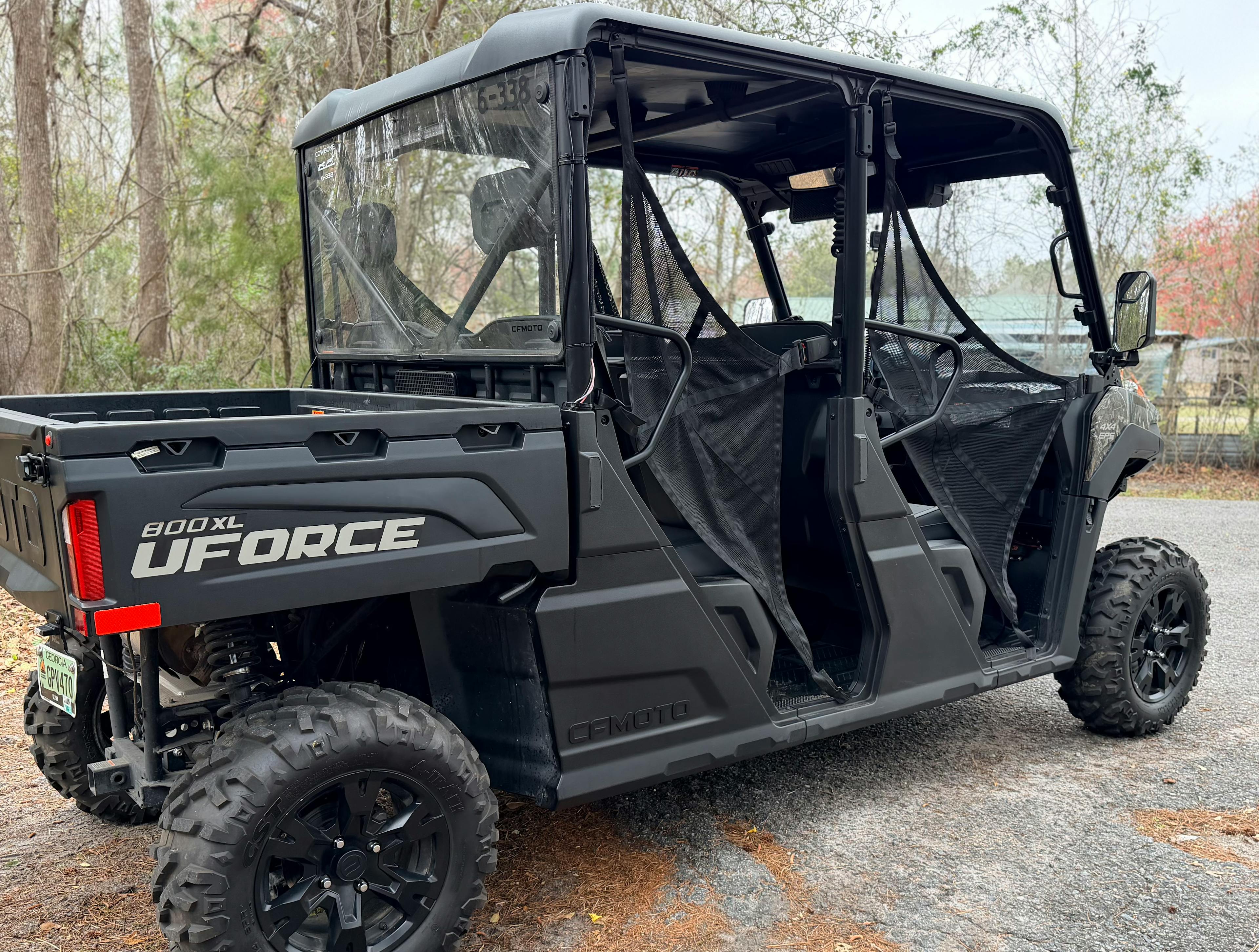 2025 CFMoto UForce 800 XL passenger rear 3/4 wide