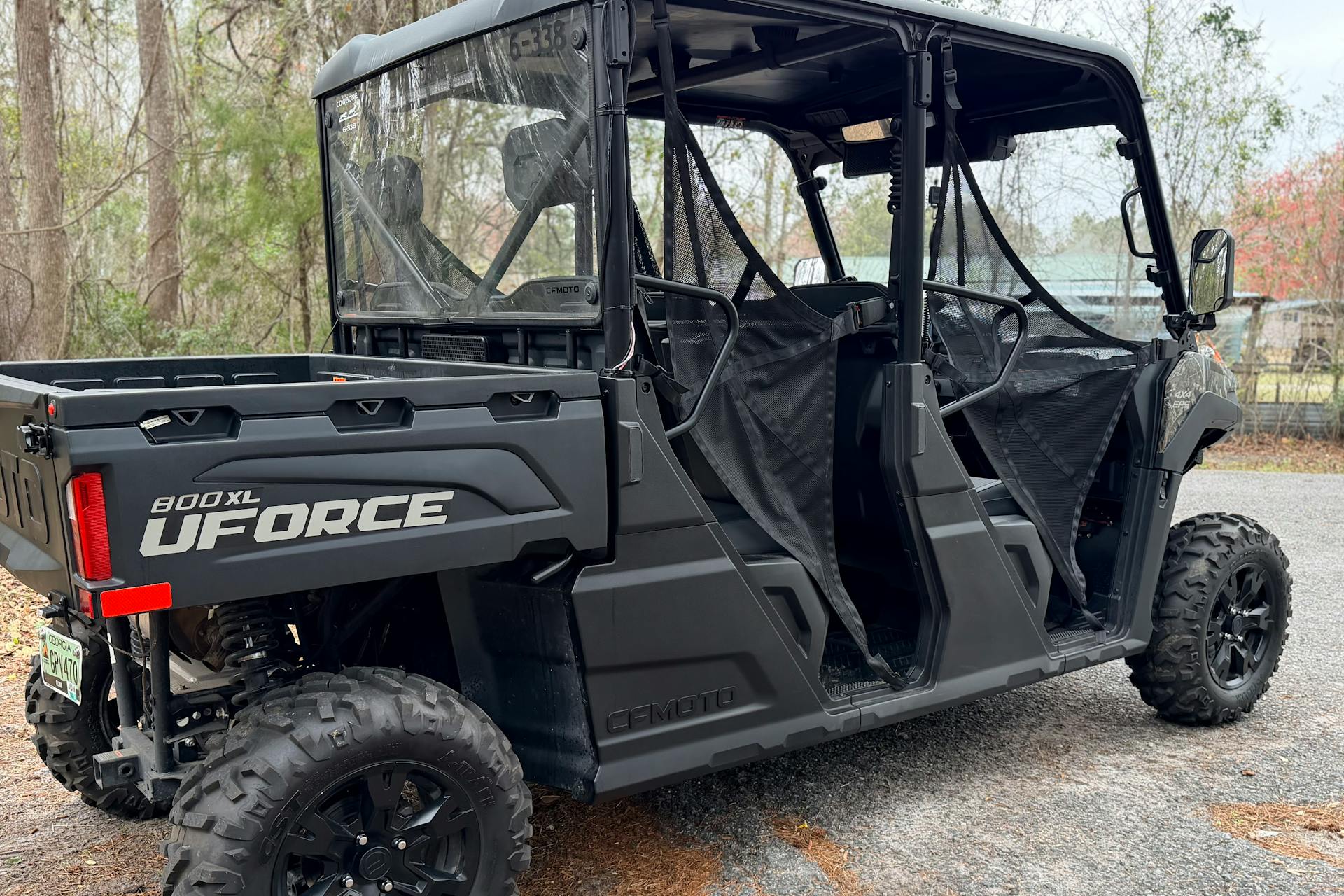 2025 CFMoto UForce 800 XL passenger rear 3/4 wide