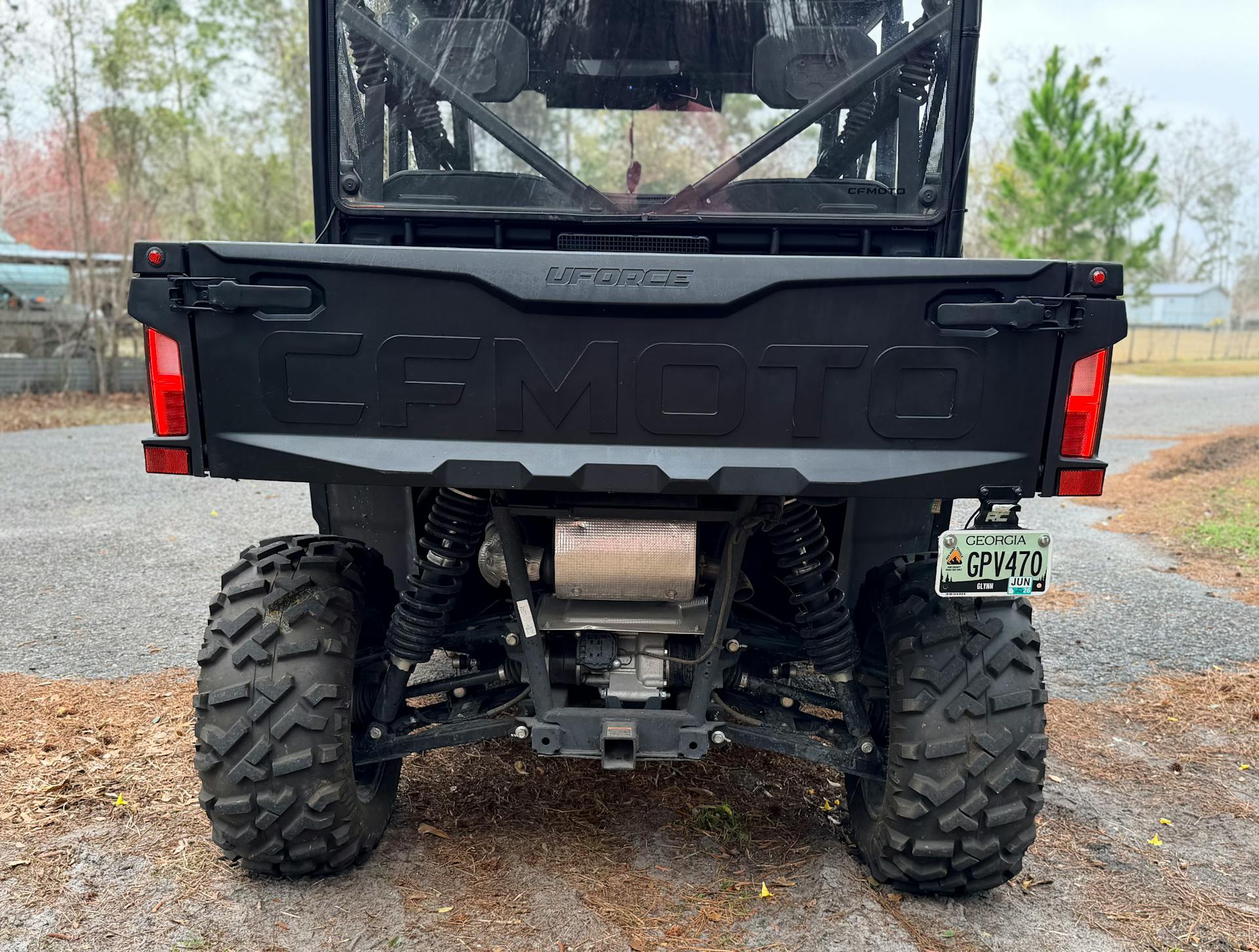 2025 CFMoto UForce 800 XL rear taillights on 