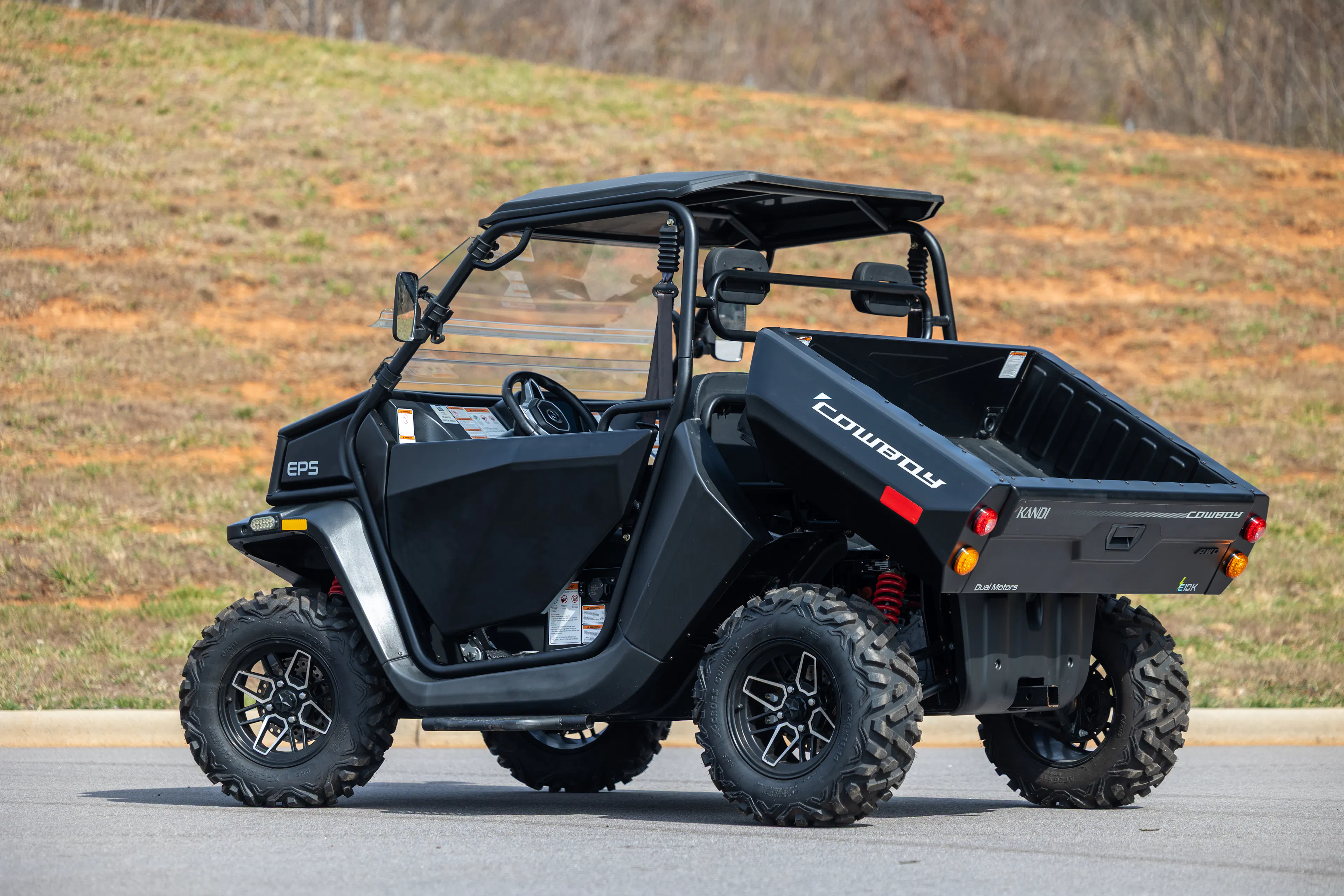 2024 Kandi Cowboy e10K driver rear 3/4 bed up 