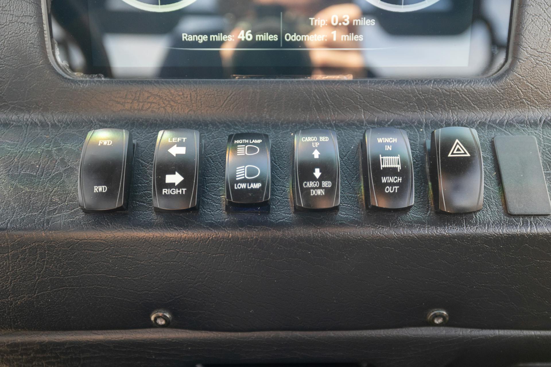 2024 Kandi Cowboy e10K dash switches