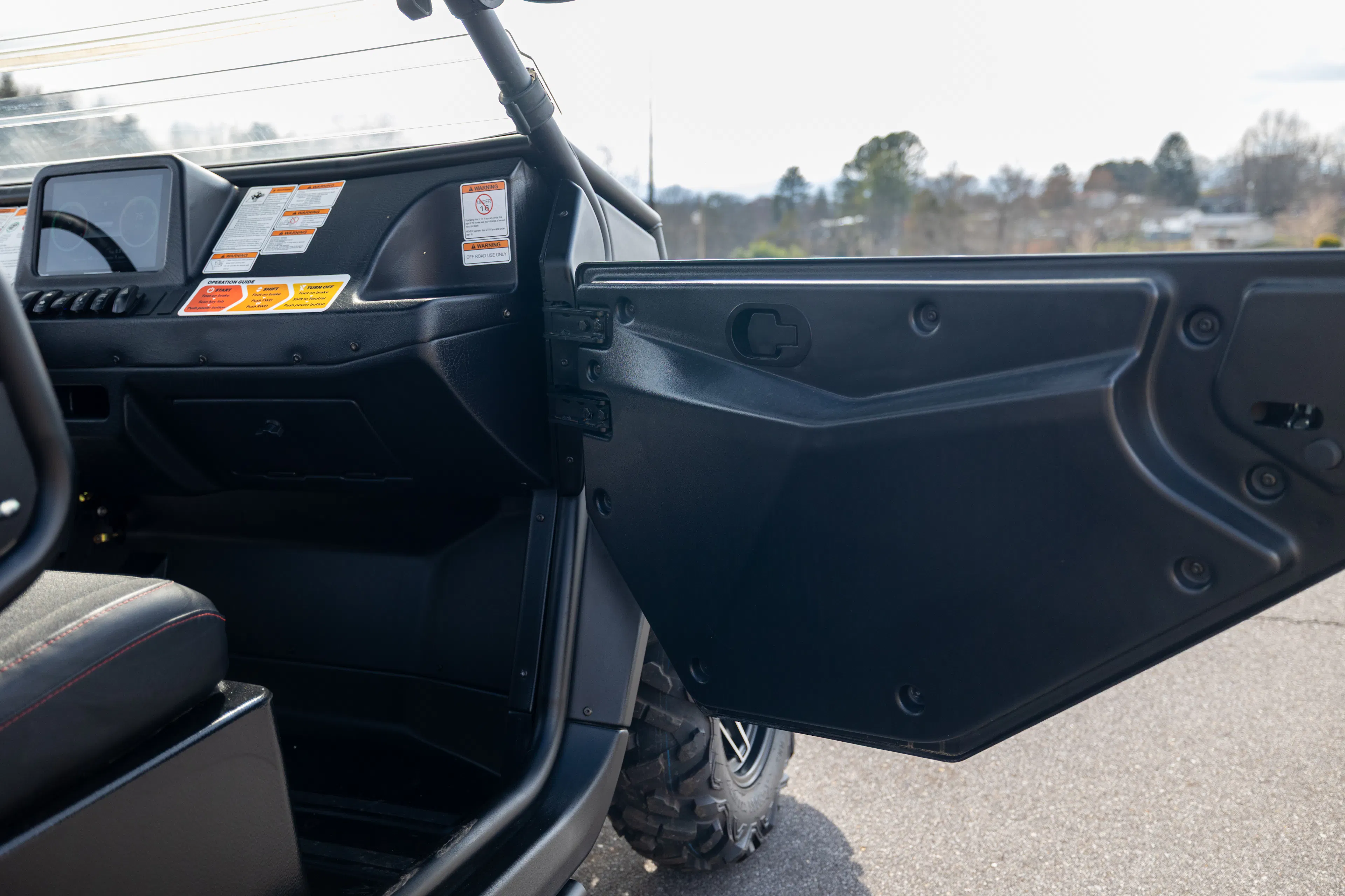 2024 Kandi Cowboy e10K passenger door inside