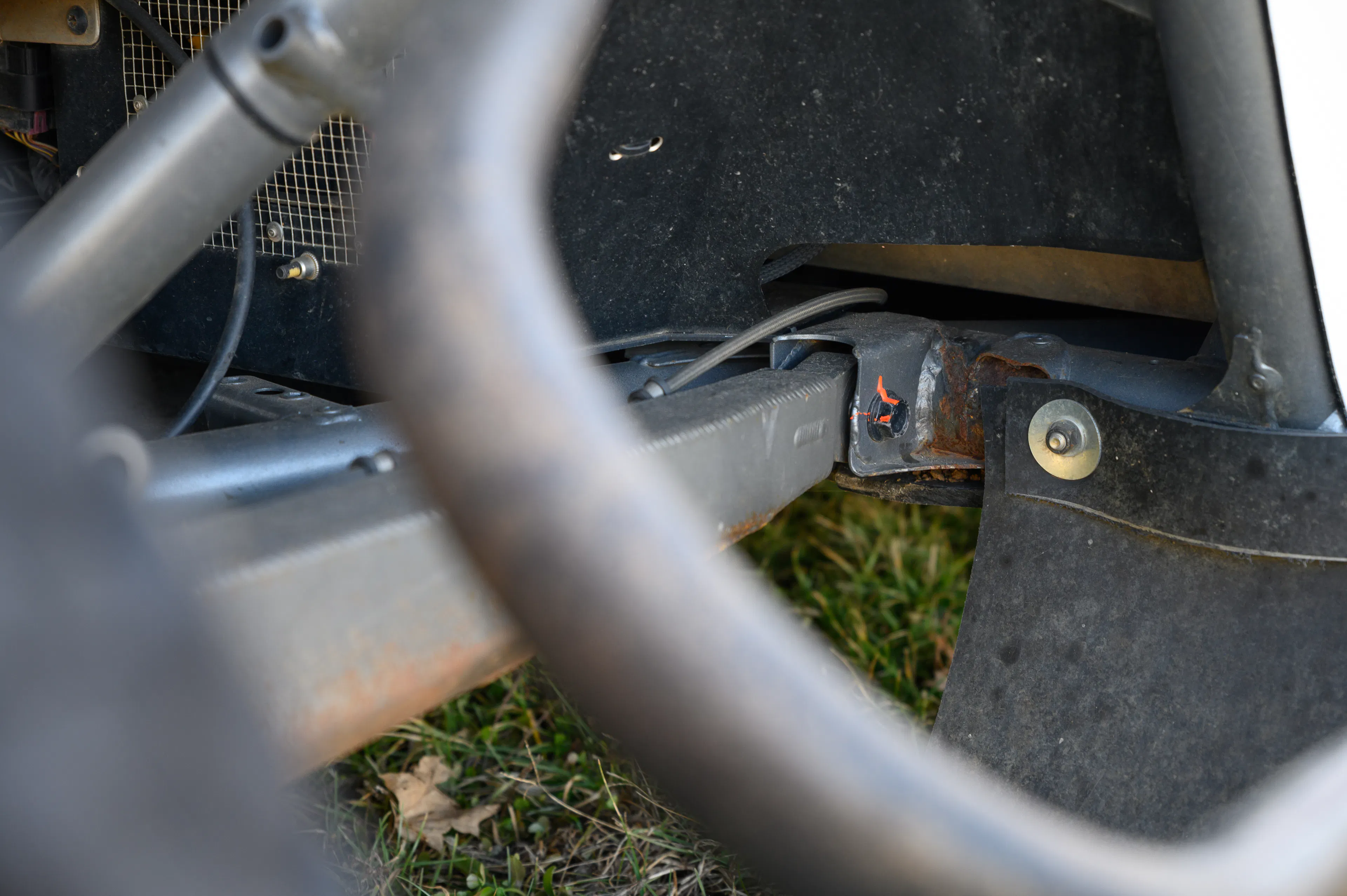 2024 Can-Am Maverick X3 Gray Leadbetter Race Car exterior detail  chassis welds