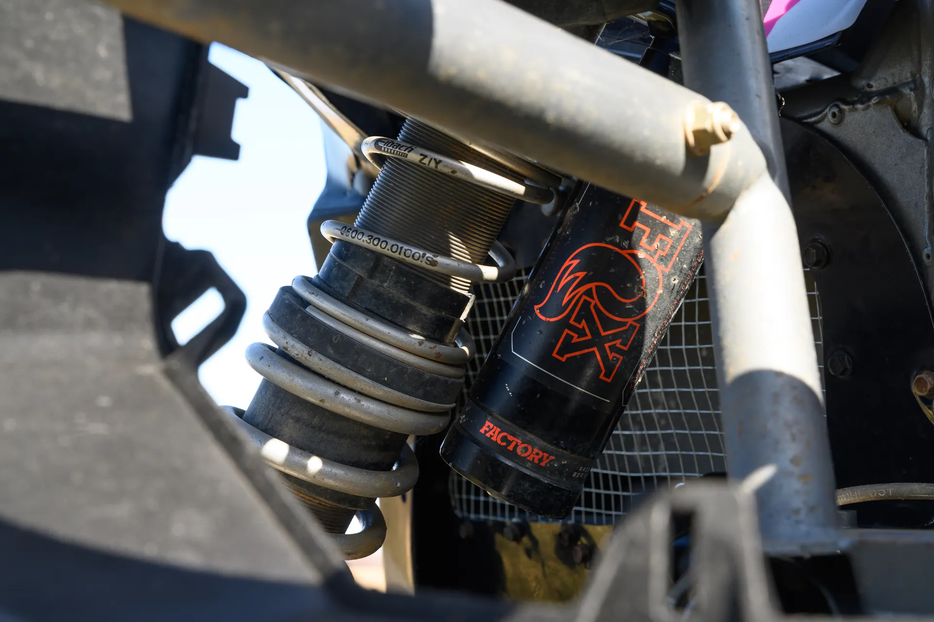 2024 Can-Am Maverick X3 Gray Leadbetter Race Car shock body 2