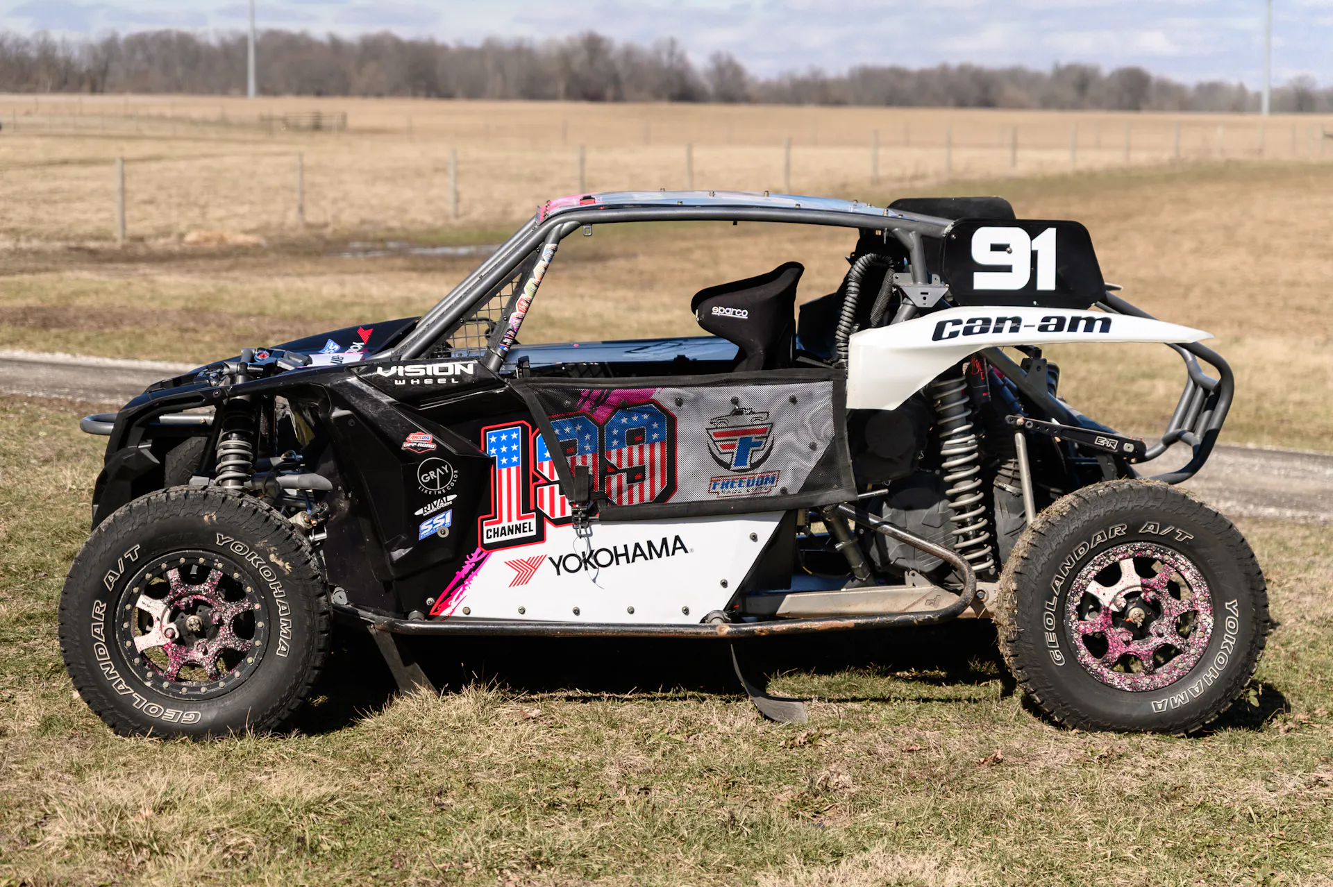 2024 Can-Am Maverick X3 Gray Leadbetter Race Car driver side