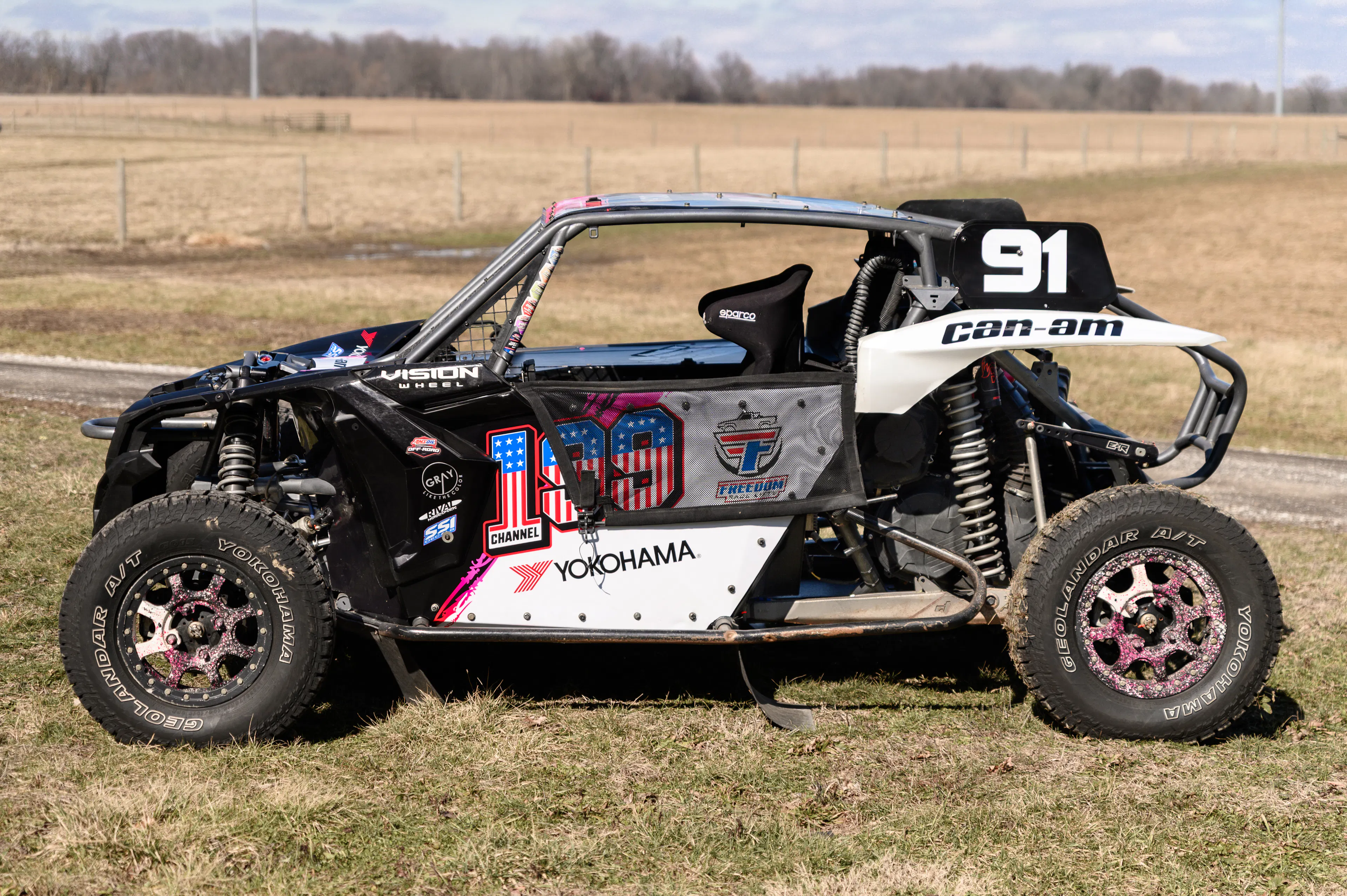 2024 Can-Am Maverick X3 Gray Leadbetter Race Car driver side