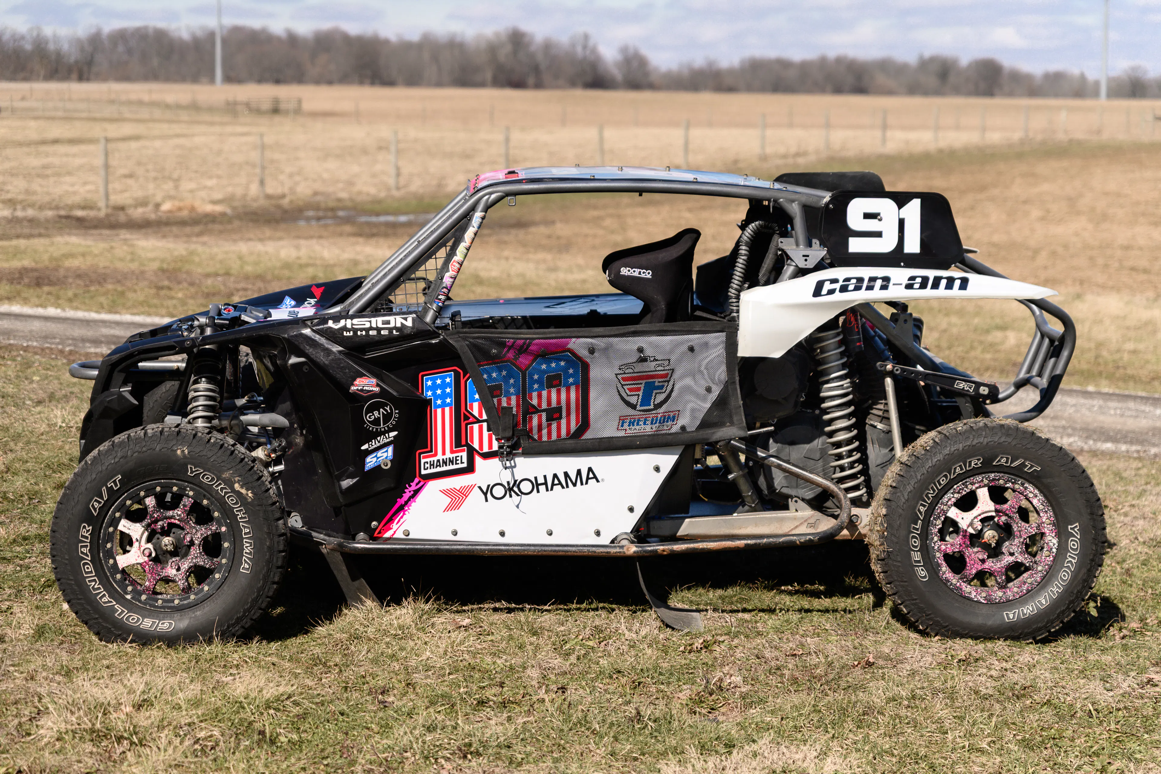 2024 Can-Am Maverick X3 Gray Leadbetter Race Car driver side