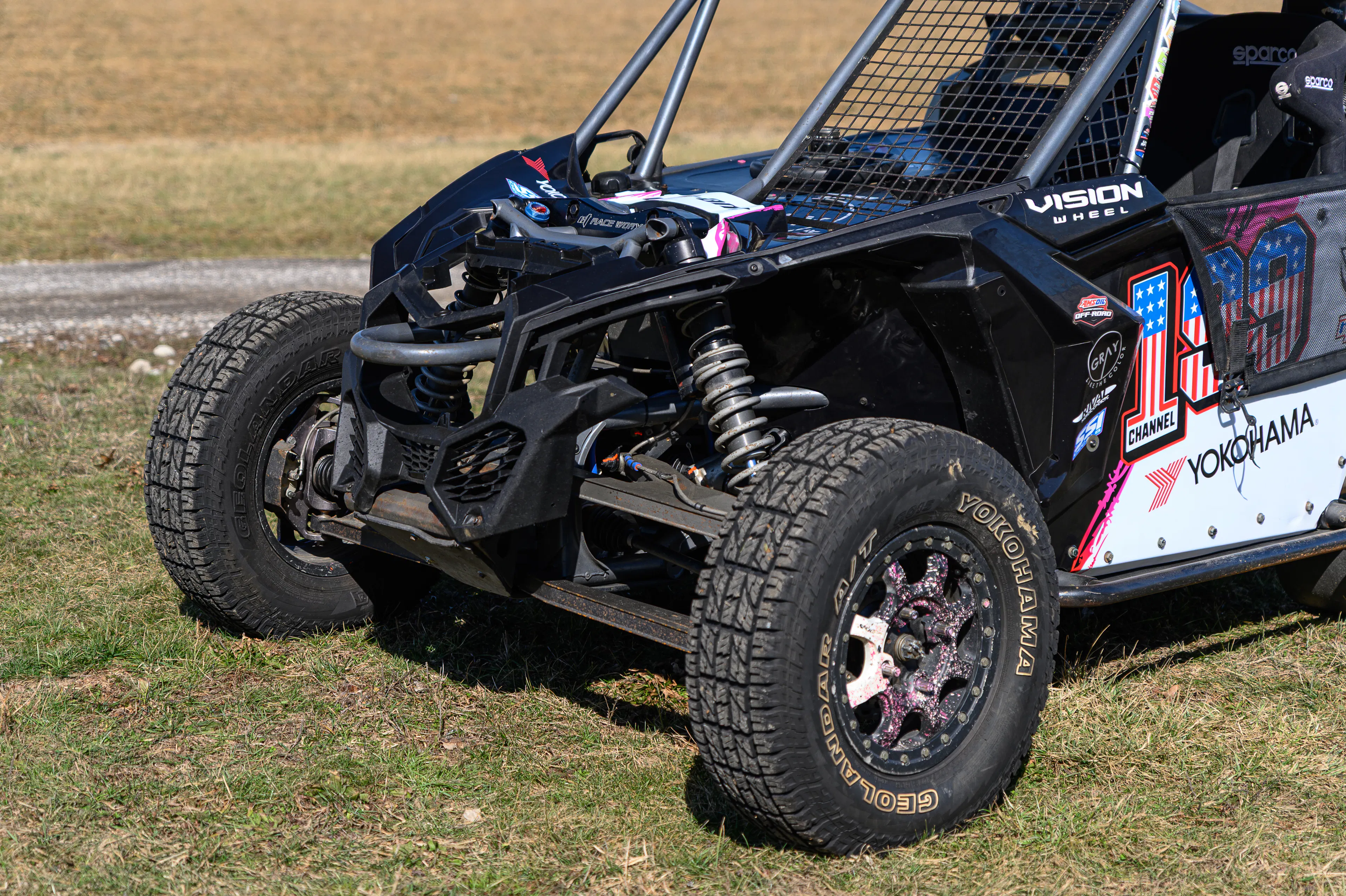 2024 Can-Am Maverick X3 Gray Leadbetter Race Car driver front 3/4 close