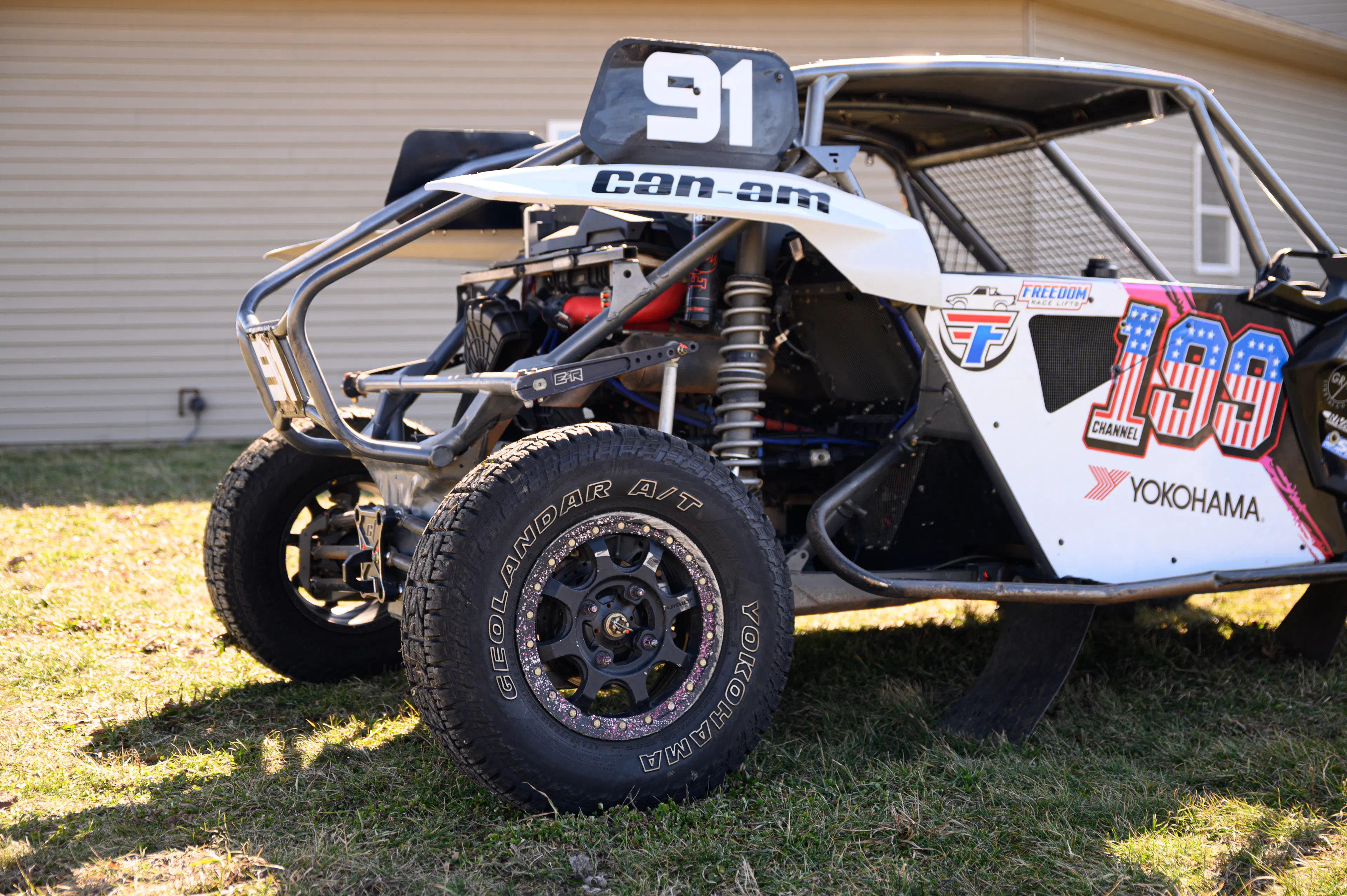 2024 Can-Am Maverick X3 Gray Leadbetter Race Car passenger rear