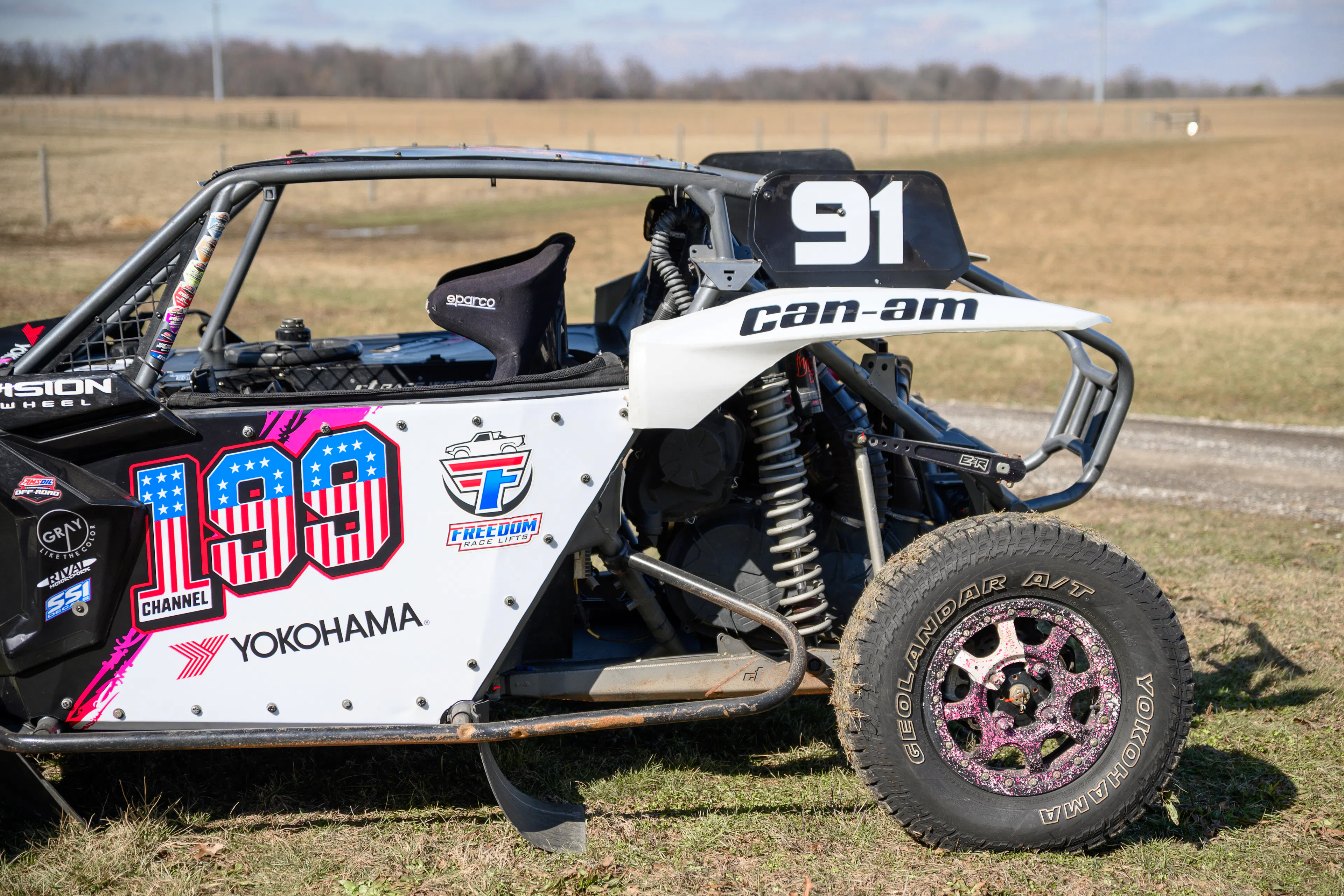 2024 Can-Am Maverick X3 Gray Leadbetter Race Car driver rear