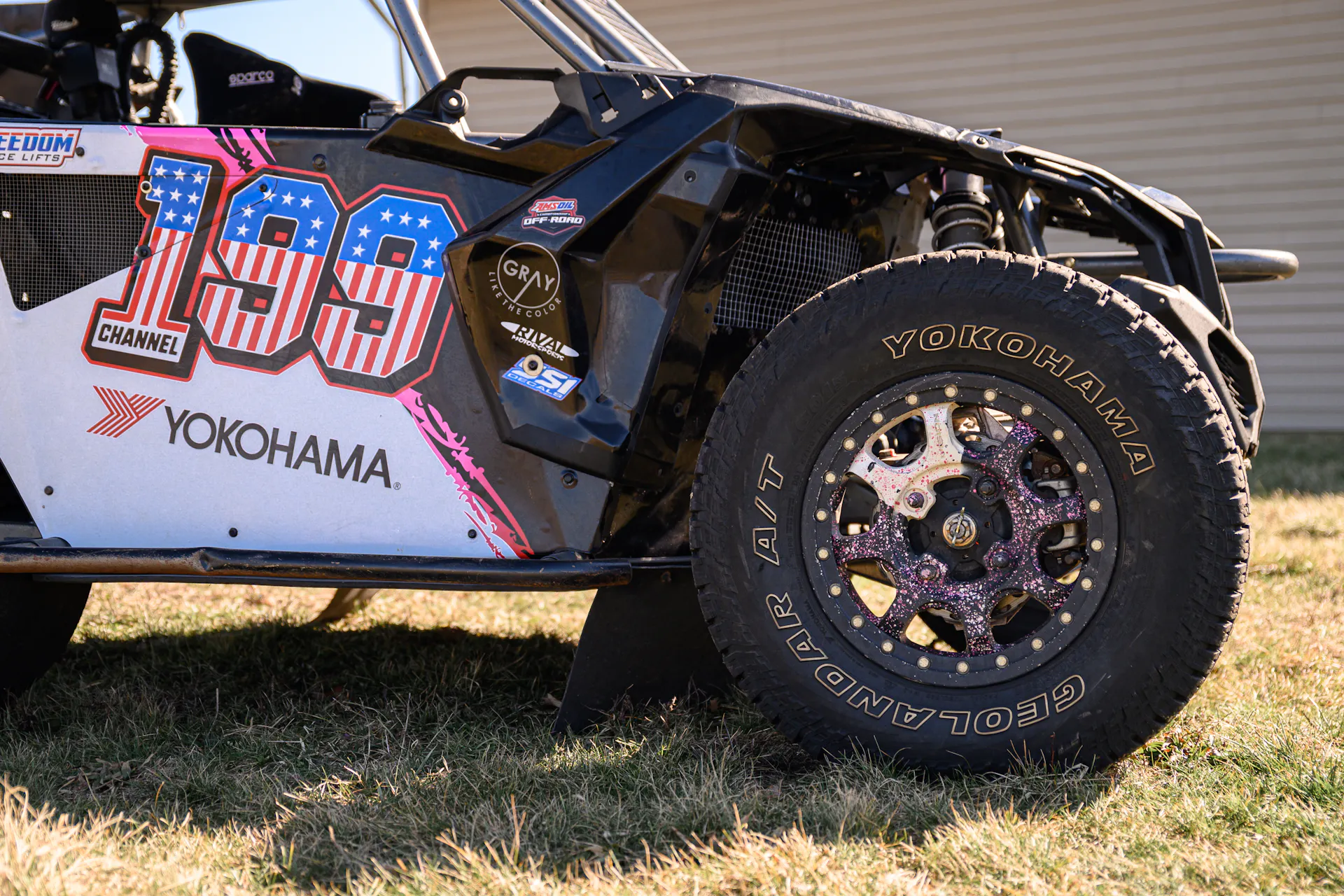 2024 Can-Am Maverick X3 Gray Leadbetter Race Car passenger front tire