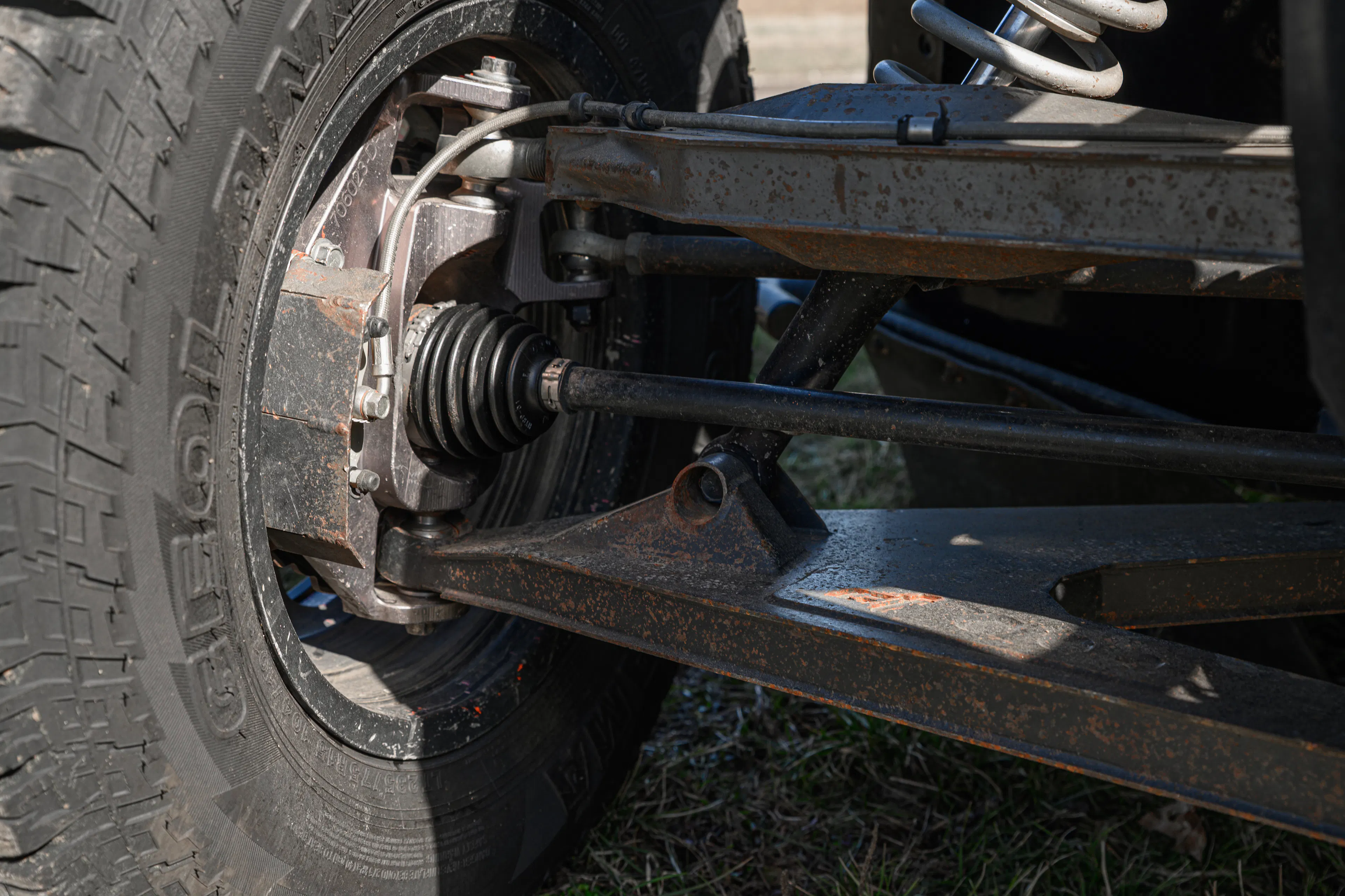 2024 Can-Am Maverick X3 Gray Leadbetter Race Car rear axle