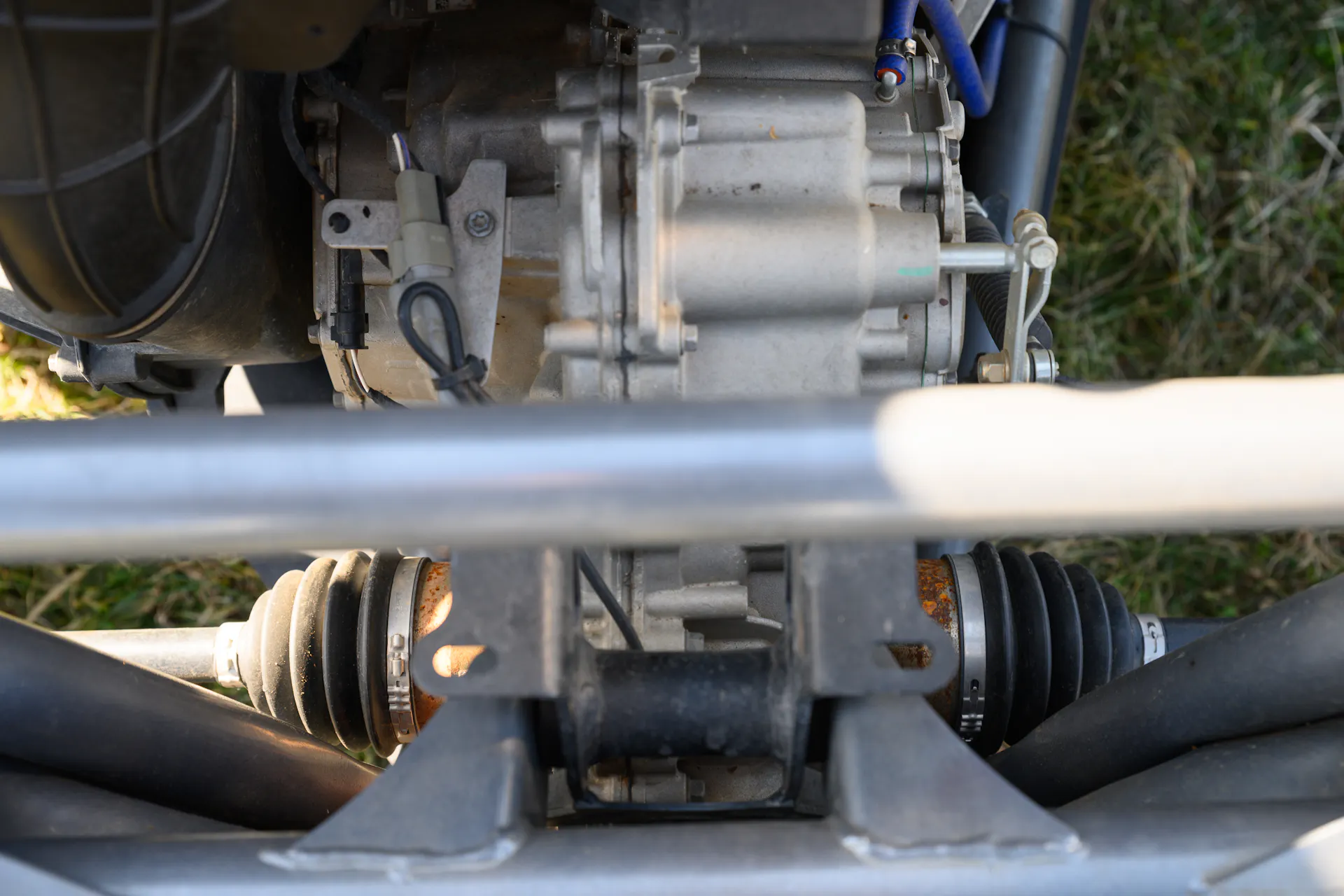 2024 Can-Am Maverick X3 Gray Leadbetter Race Car rear diff