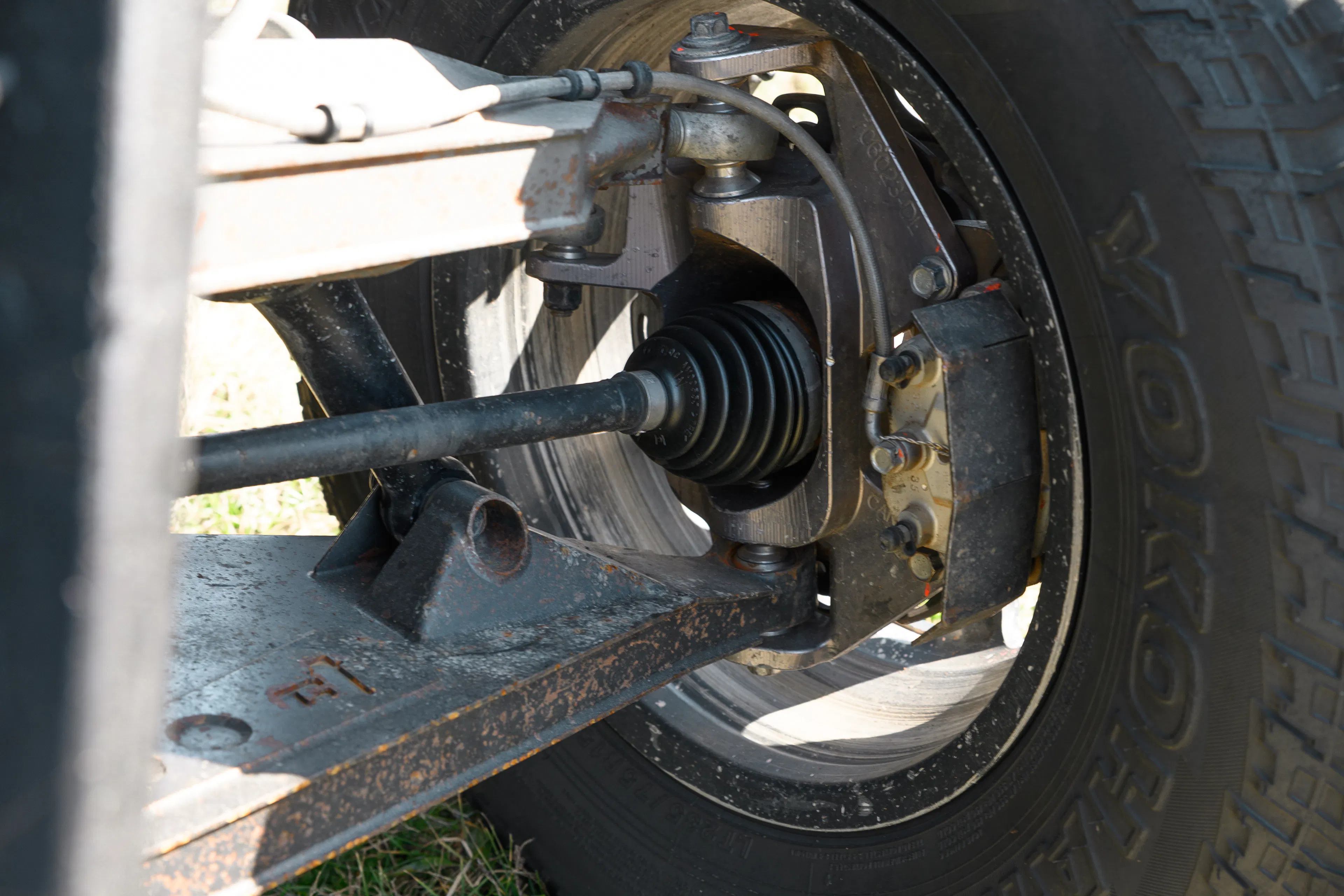 2024 Can-Am Maverick X3 Gray Leadbetter Race Car rear axle