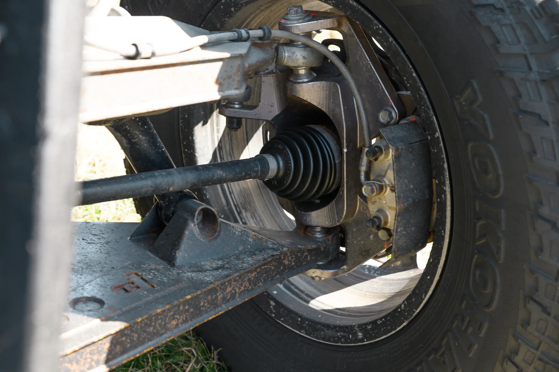 2024 Can-Am Maverick X3 Gray Leadbetter Race Car rear axle