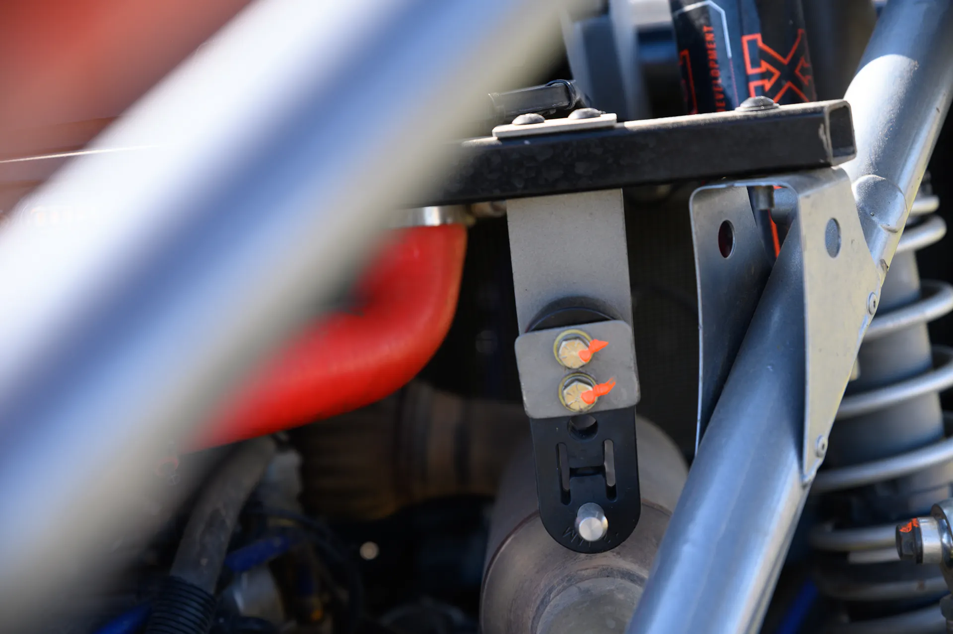 2024 Can-Am Maverick X3 Gray Leadbetter Race Car exhaust mount