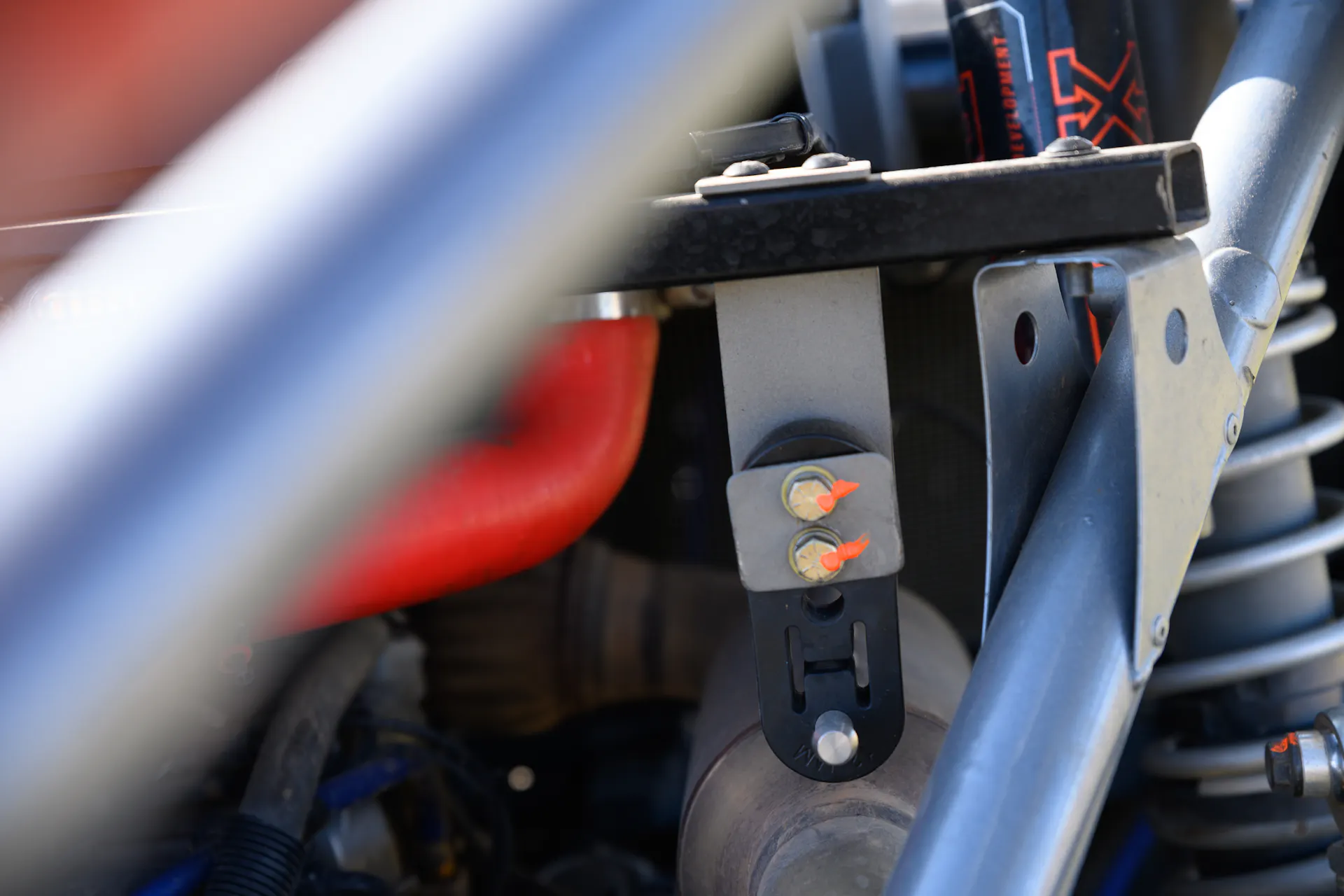 2024 Can-Am Maverick X3 Gray Leadbetter Race Car exhaust mount