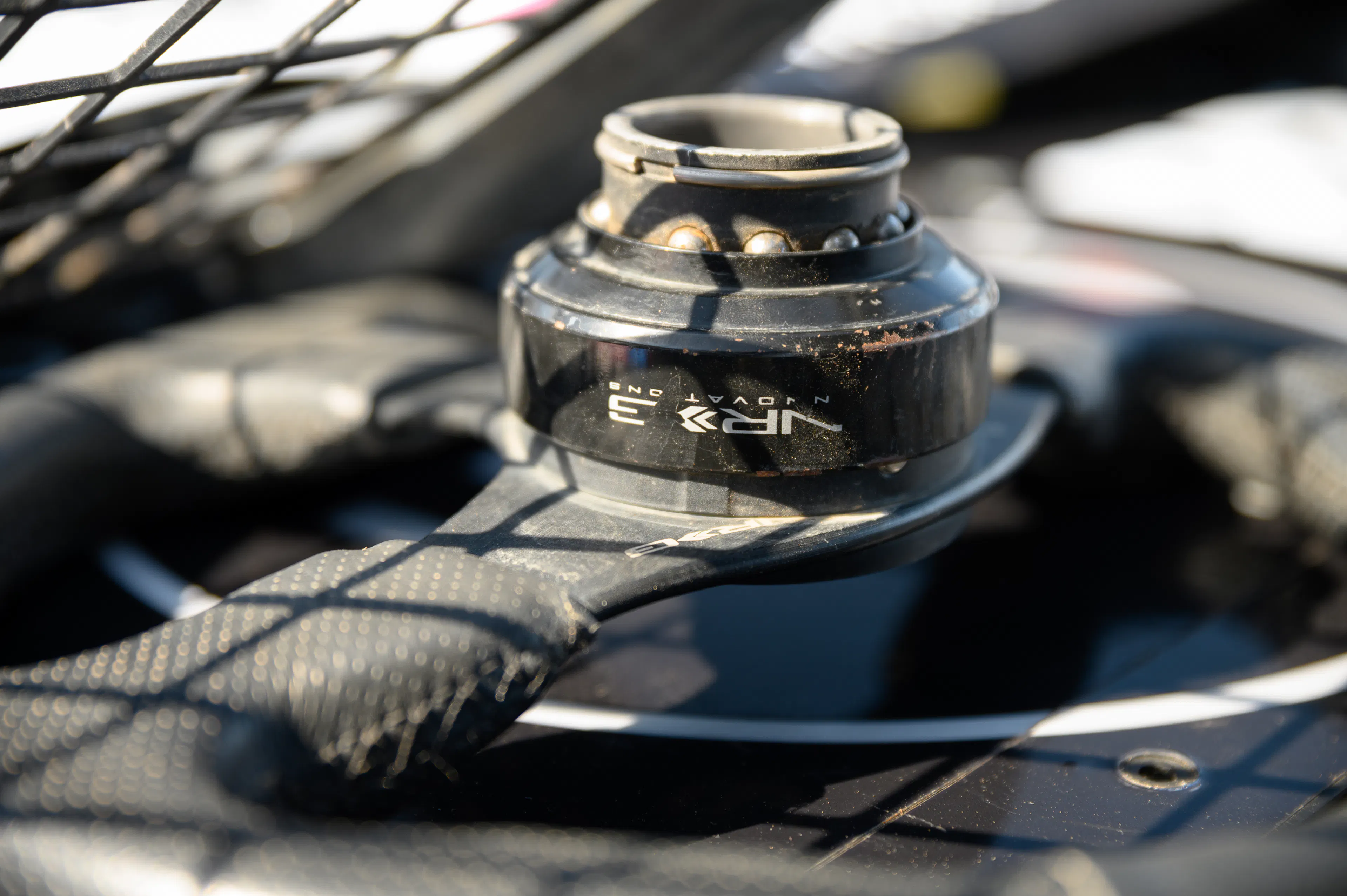 2024 Can-Am Maverick X3 Gray Leadbetter Race Car interior wheel hub