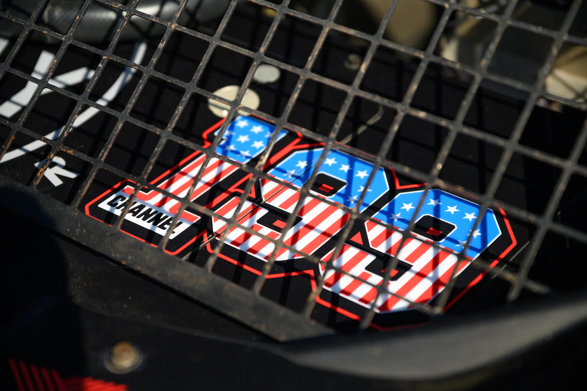 2024 Can-Am Maverick X3 Gray Leadbetter Race Car interior Channel 199 decal