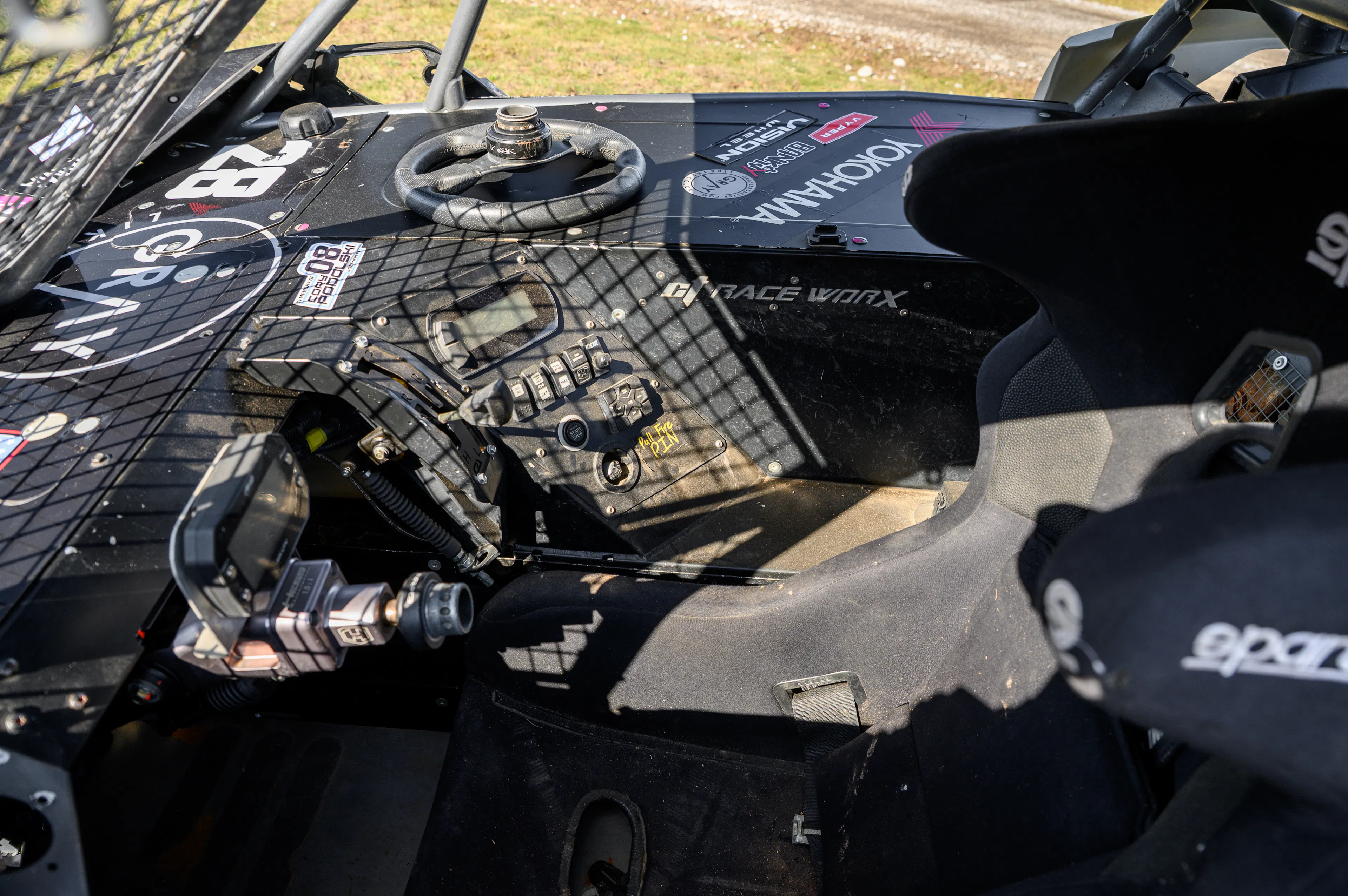 2024 Can-Am Maverick X3 Gray Leadbetter Race Car interior seat high angle