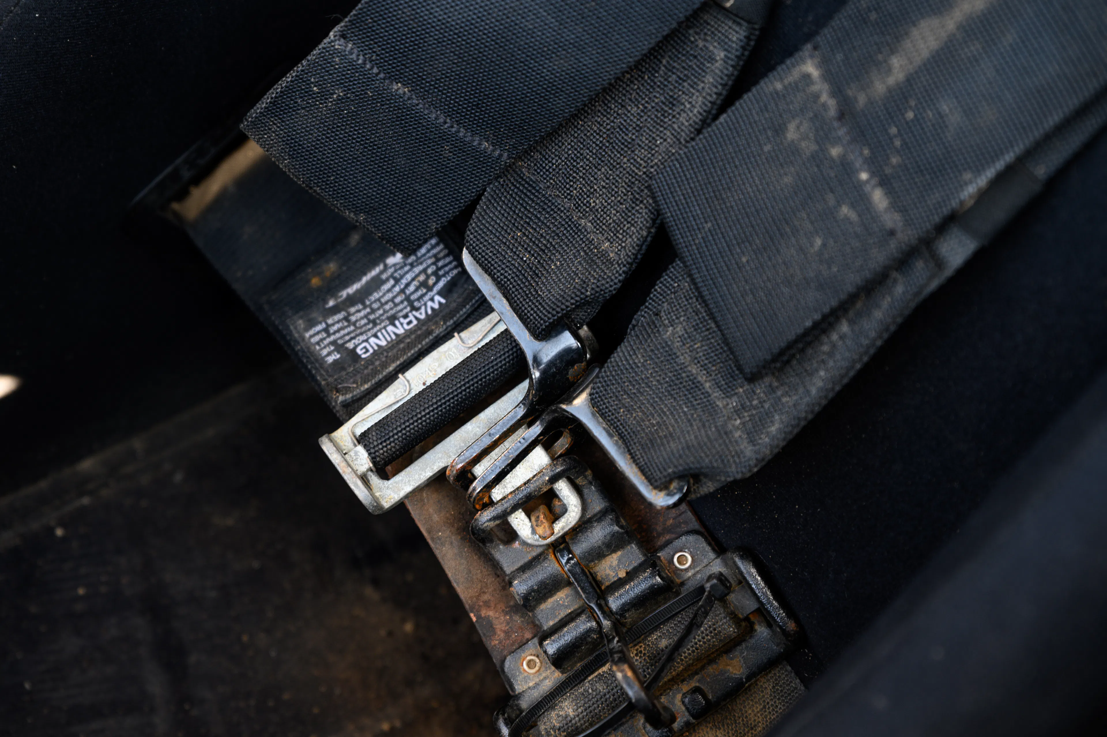 2024 Can-Am Maverick X3 Gray Leadbetter Race Car interior harnesses