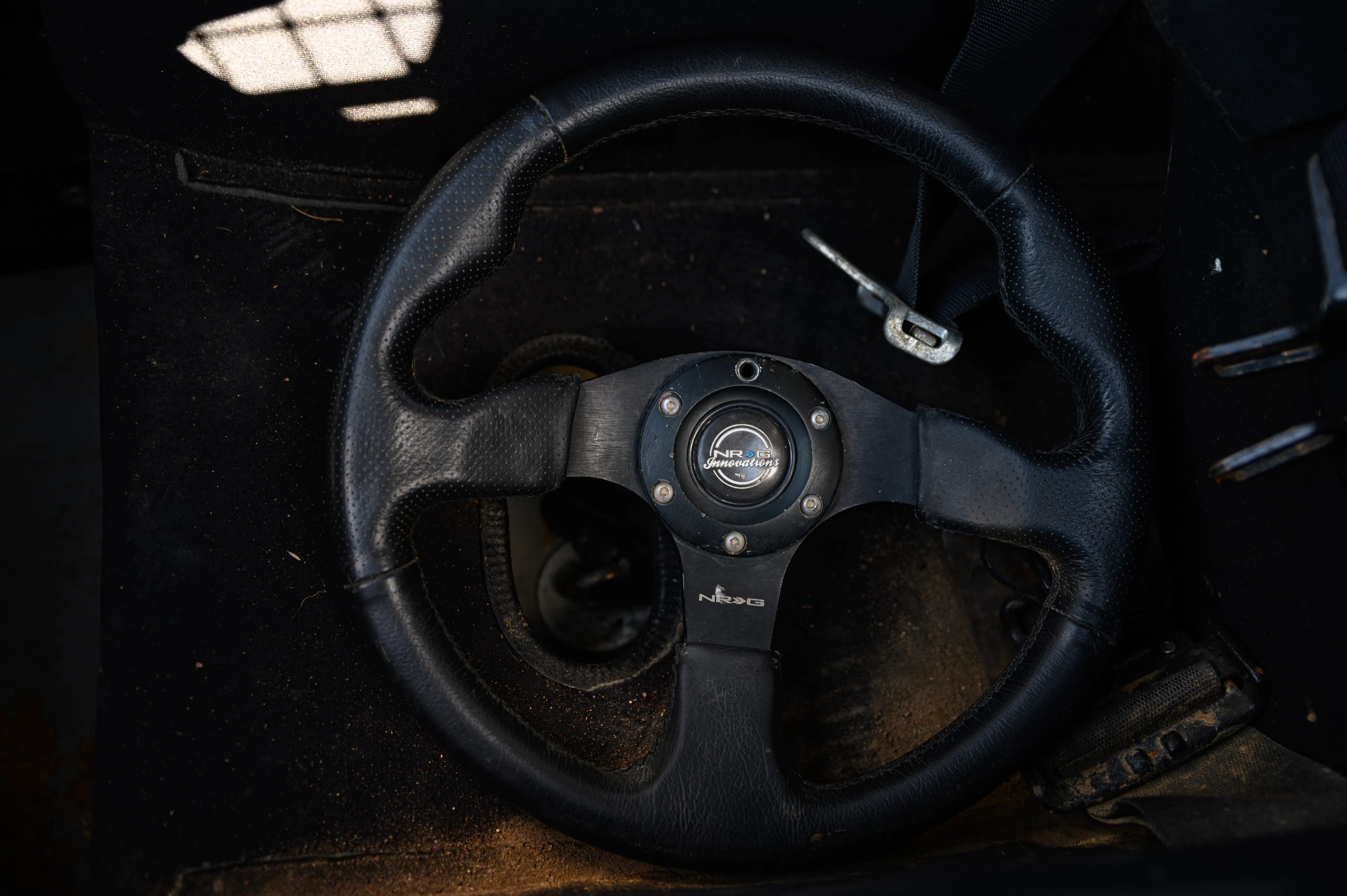 2024 Can-Am Maverick X3 Gray Leadbetter Race Car interior wheel