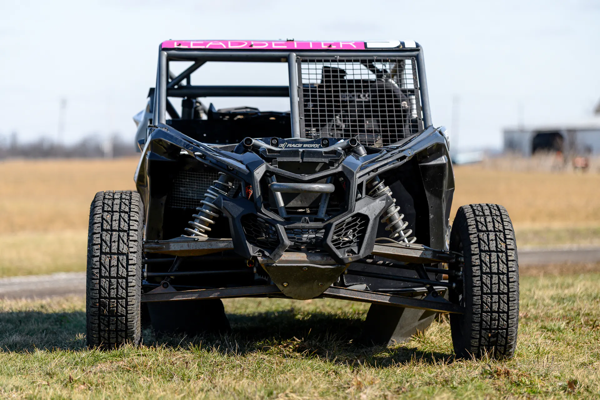 2024 Can-Am Maverick X3 Gray Leadbetter Race Car front